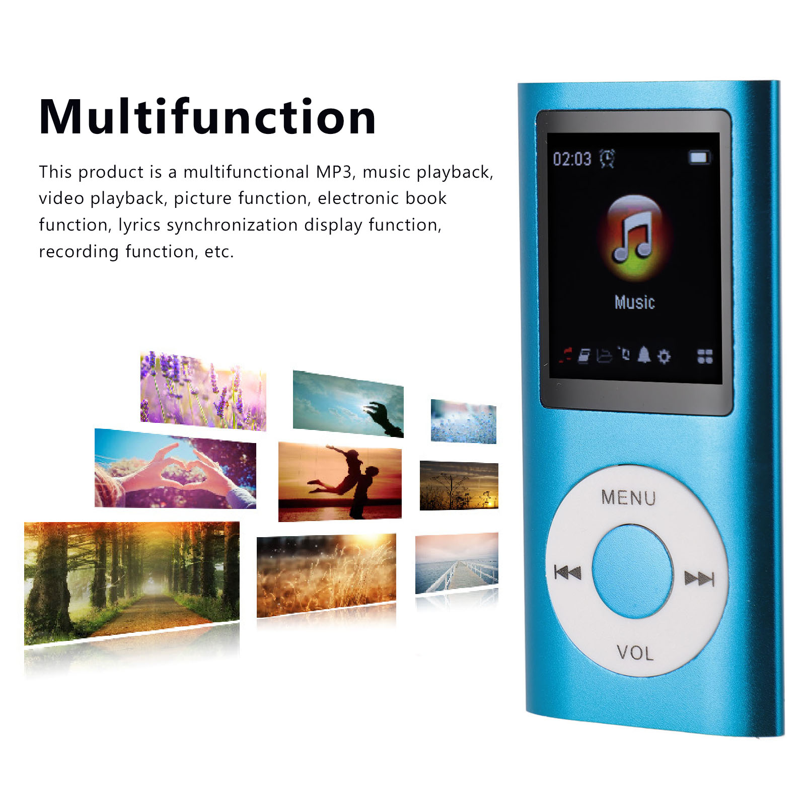 Portable MP3 Music Player 1.8inch TFT Screen HiFi Sound 7 Sound Effect Modes US - Picture 14 of 30