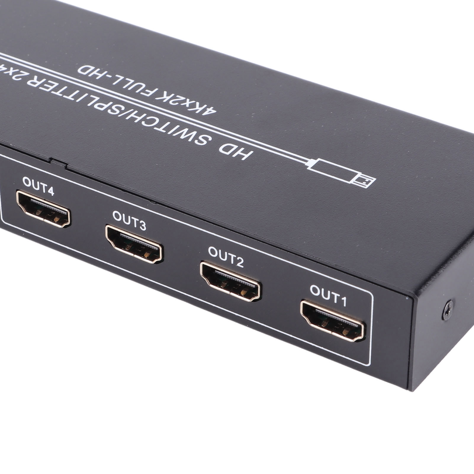 HD Multimedia Interface Splitter 2 In 4 Out 4K HD Switcher With Remote Contr NEW - Afbeelding 15 van 18
