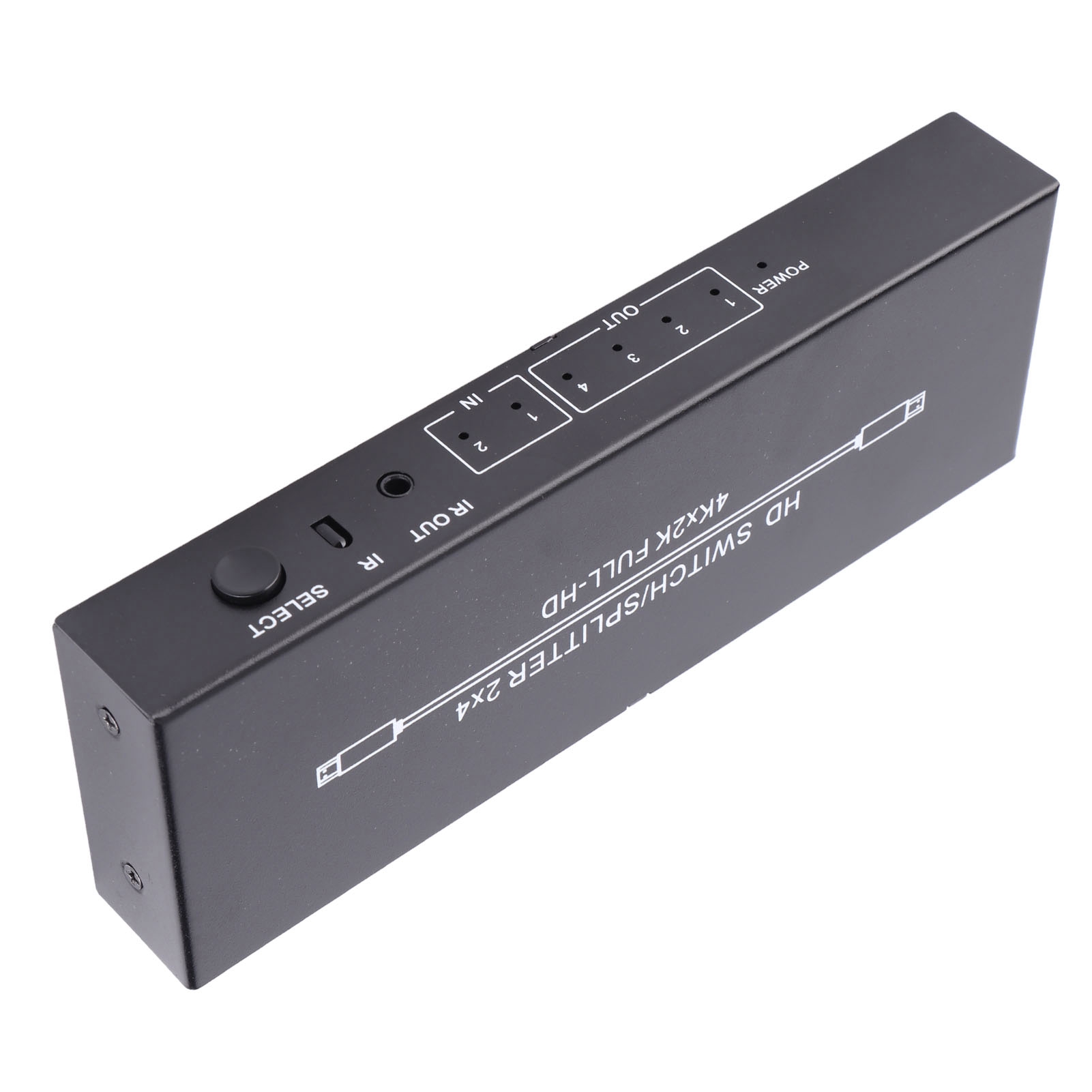HD Multimedia Interface Splitter 2 In 4 Out 4K HD Switcher With Remote Contr NEW - Afbeelding 13 van 18