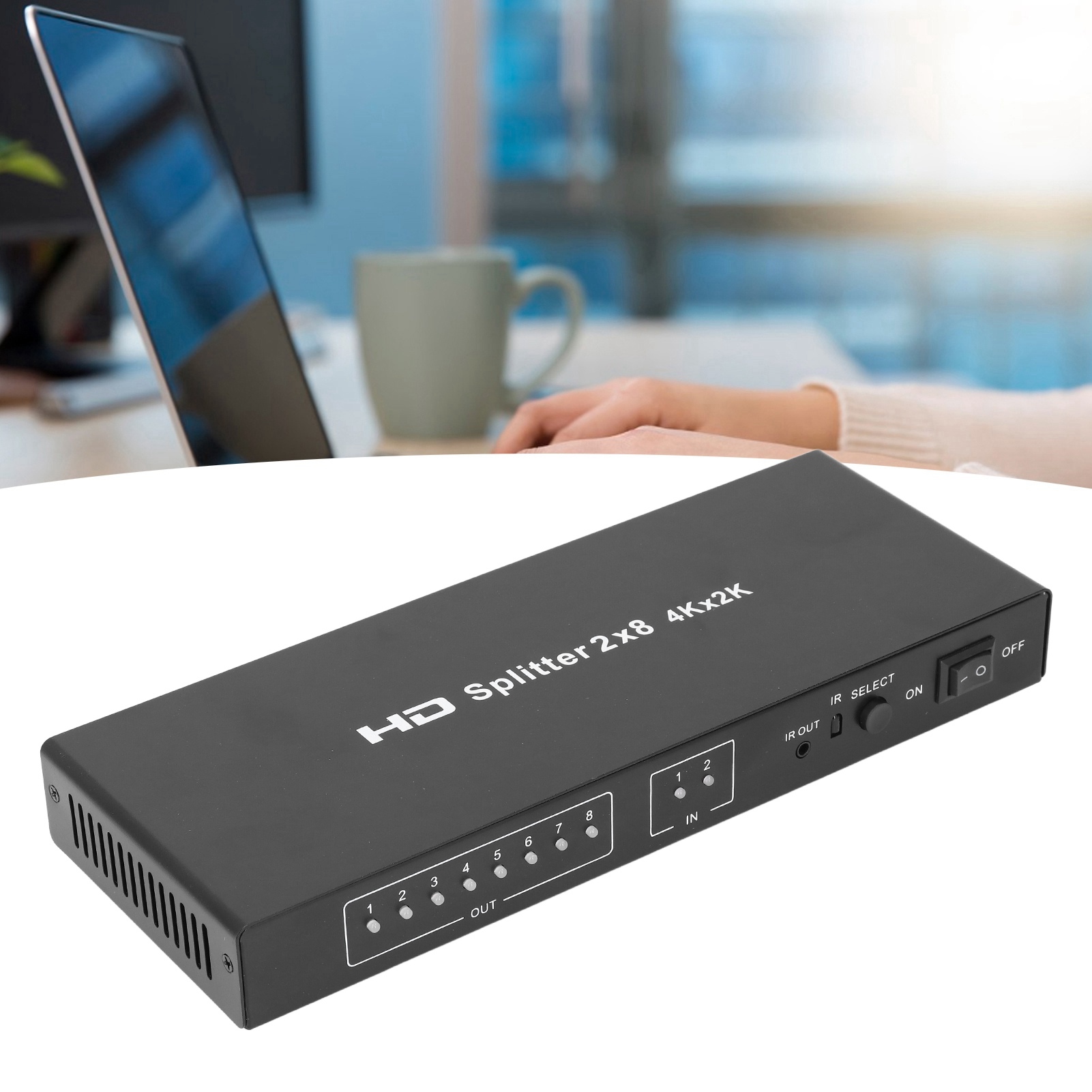 HD Multimedia Interface Splitter 4K 2 In 8 Out Video Switcher Selector With NEW - Afbeelding 14 van 18