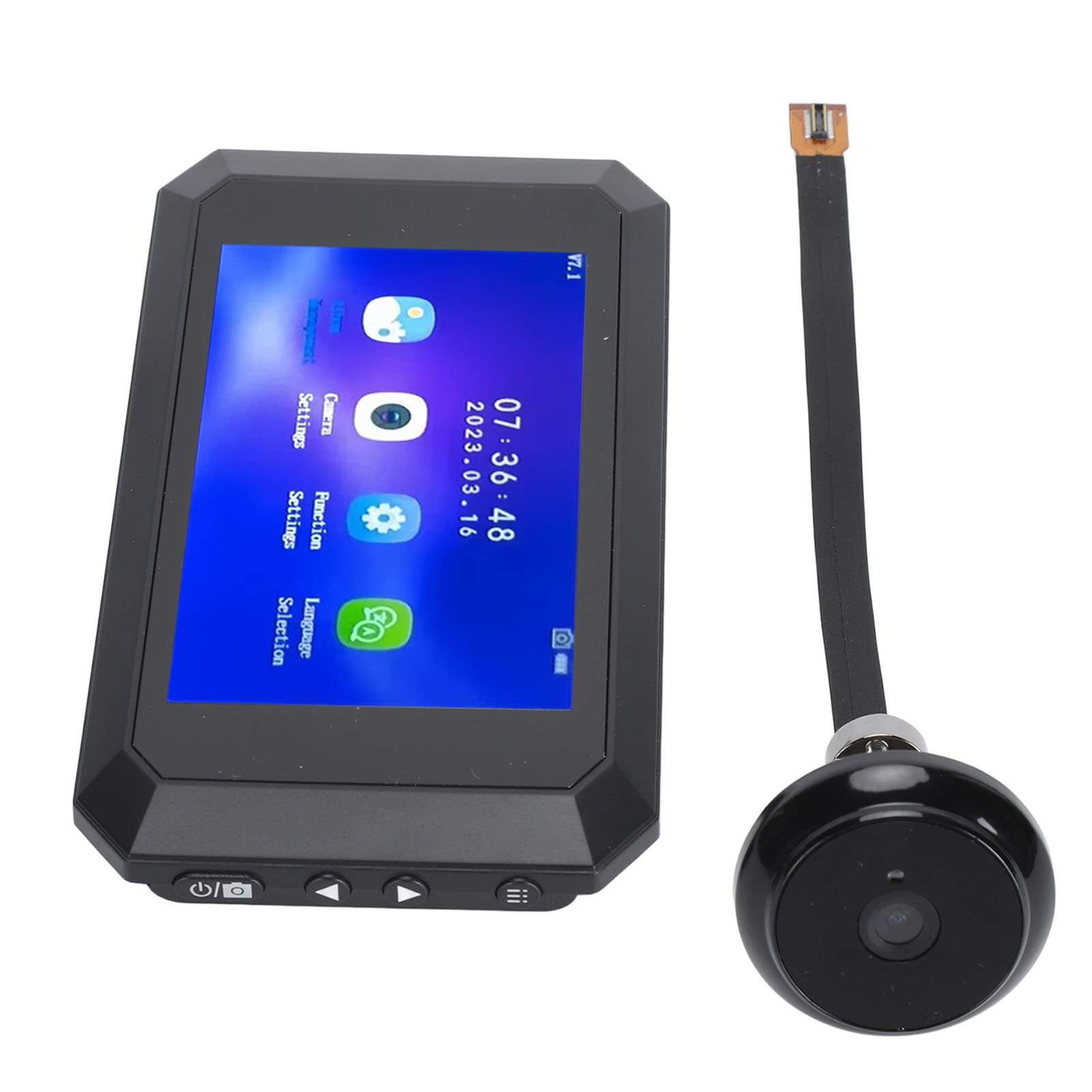 3.97in Smart Door Viewer Motion Detection 1080P Imaging 135° Wide Angle Peep NEW - Afbeelding 14 van 18