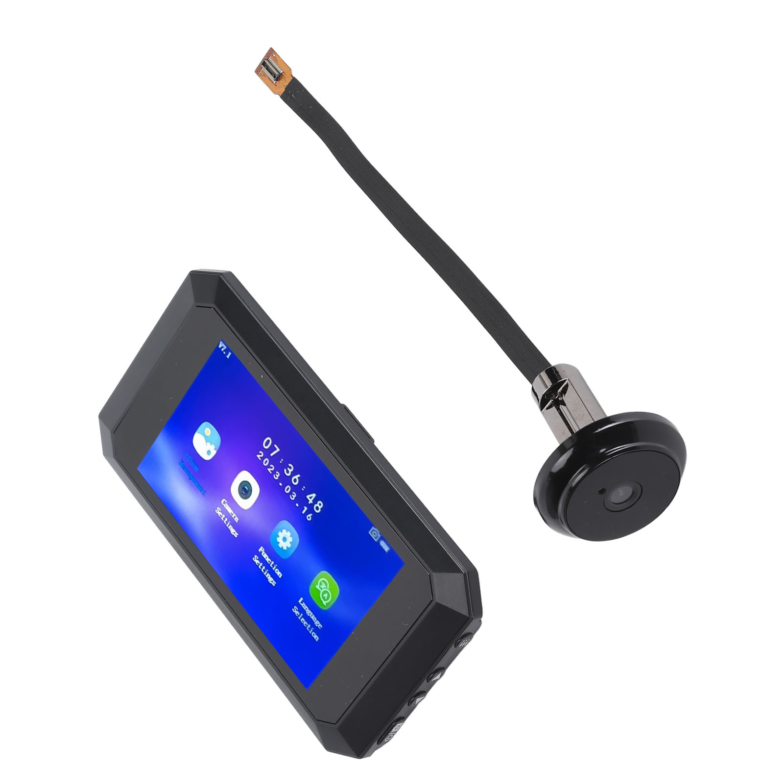 3.97in Smart Door Viewer Motion Detection 1080P Imaging 135° Wide Angle Peep NEW - Afbeelding 16 van 18