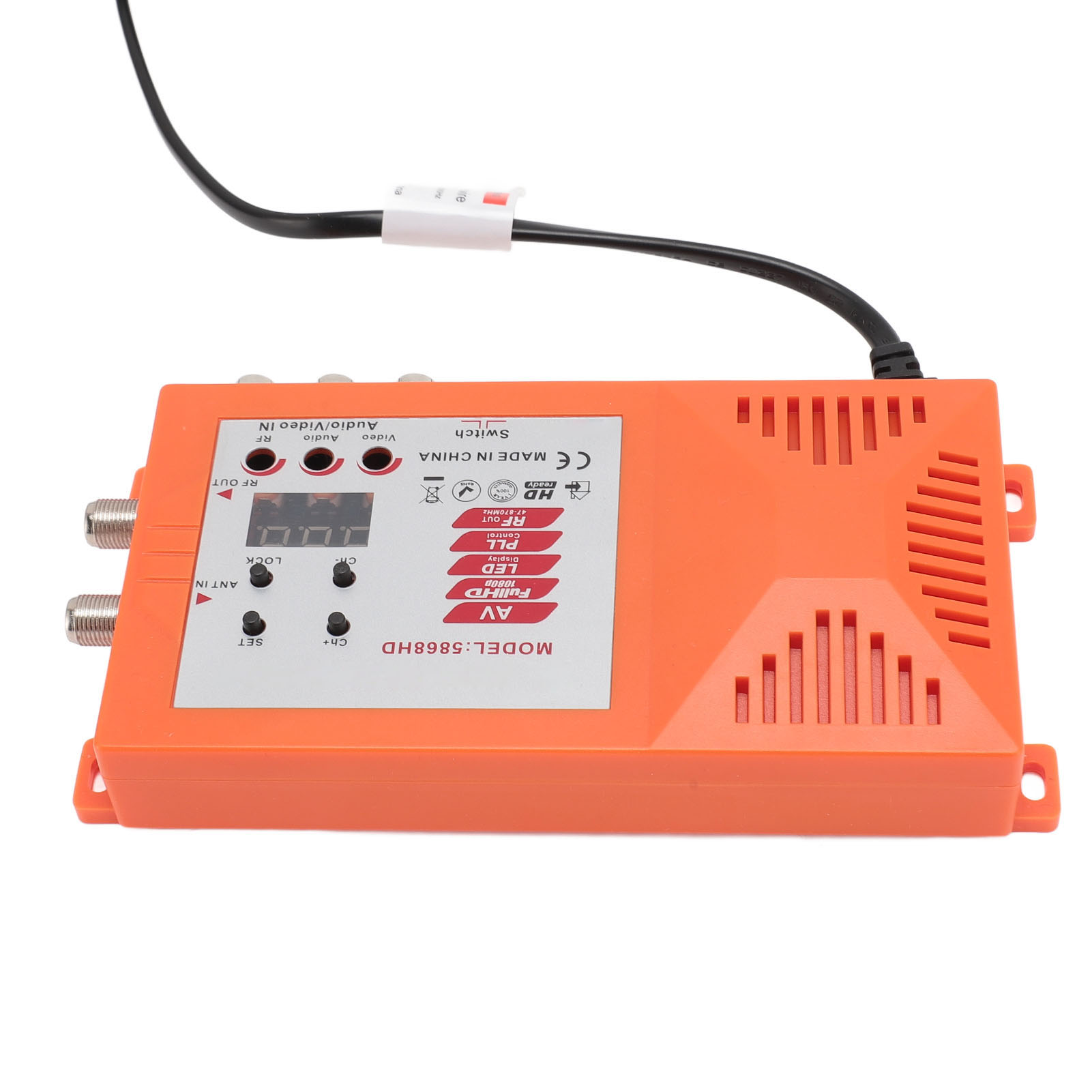 HD Multimedia Interface AV To RF Modulator PAL NTSC HD 1080P Coaxial RF Modu Fit