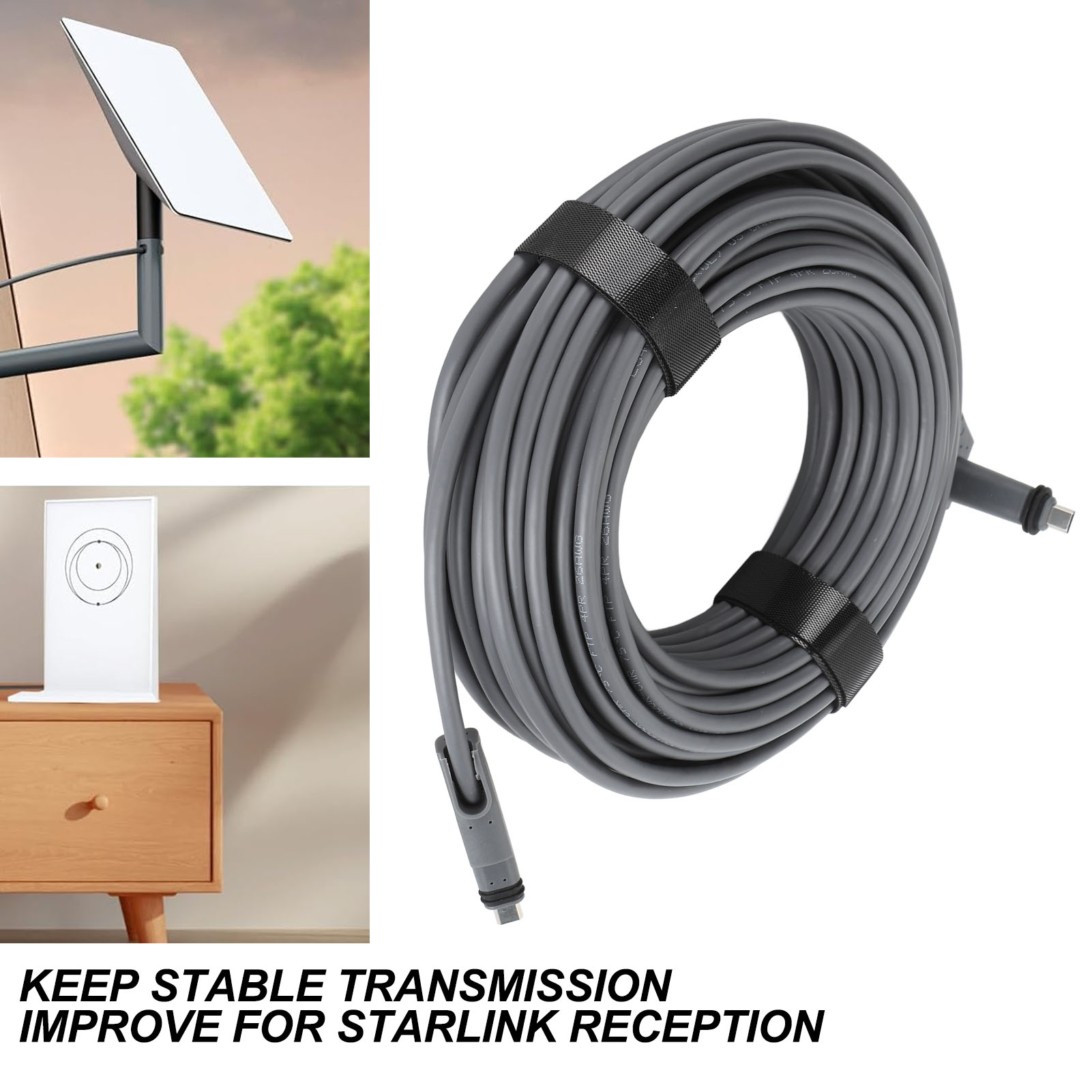 Satellite Replacement Cable IP68 Waterproof 1200Mbps Extension Cable With 8.5 CB - Afbeelding 26 van 28