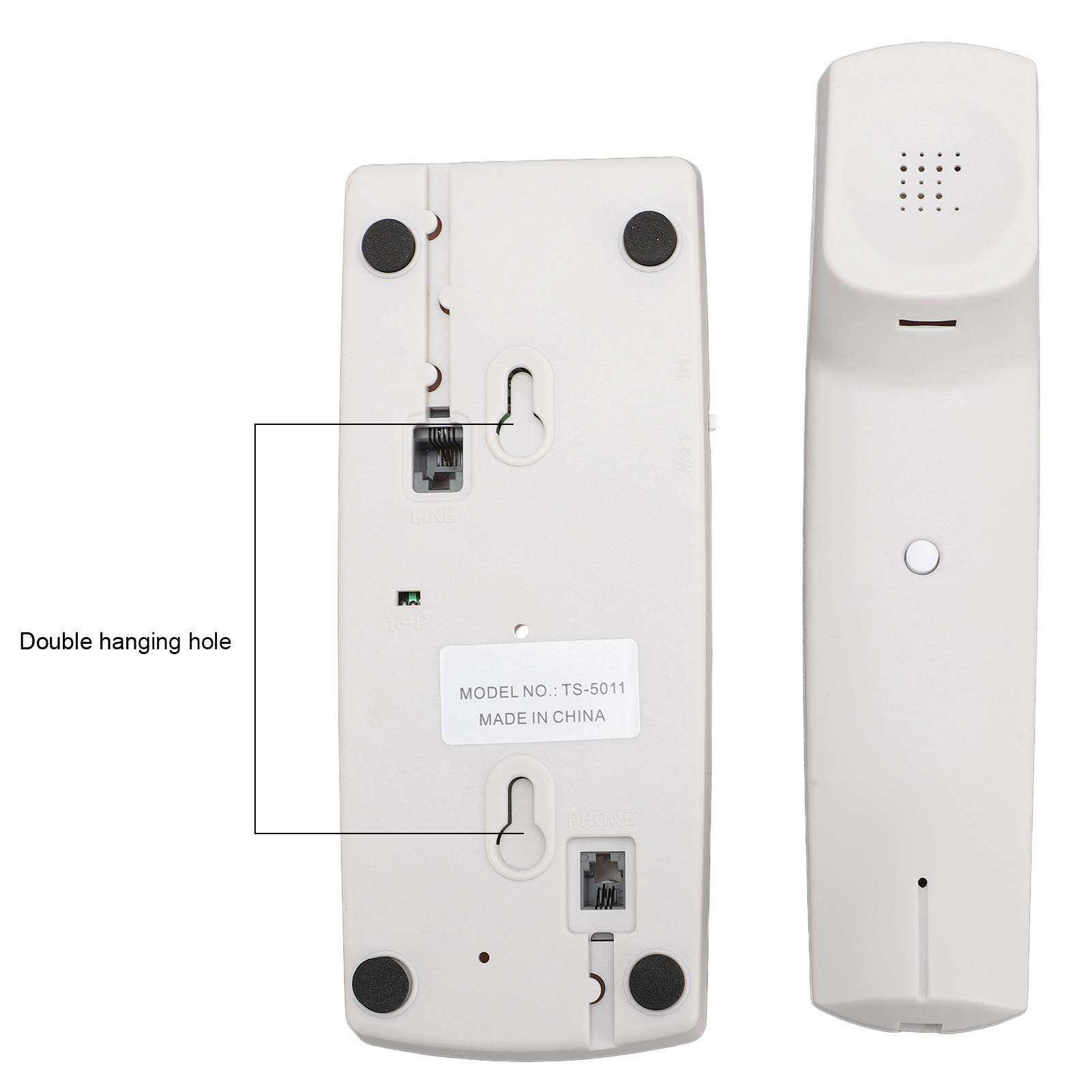Corded Phone ABS Wall Mounted Landline Telephone With Volume Control Mute And FY - Zdjęcie 24 z 29