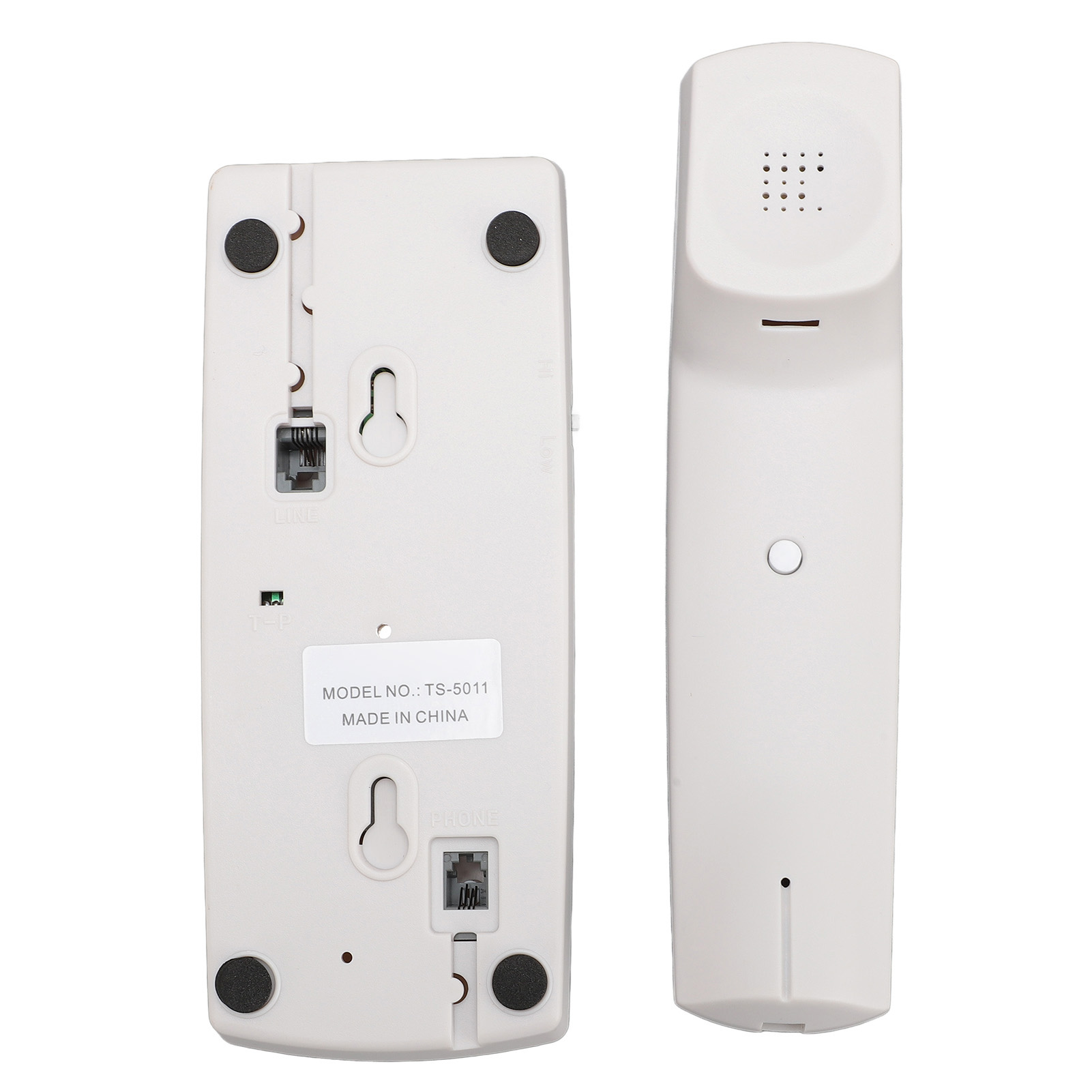 Telefon przewodowy ABS naścienny telefon stacjonarny z regulacją głośności wyciszenie dopasowania - Zdjęcie 25 z 29