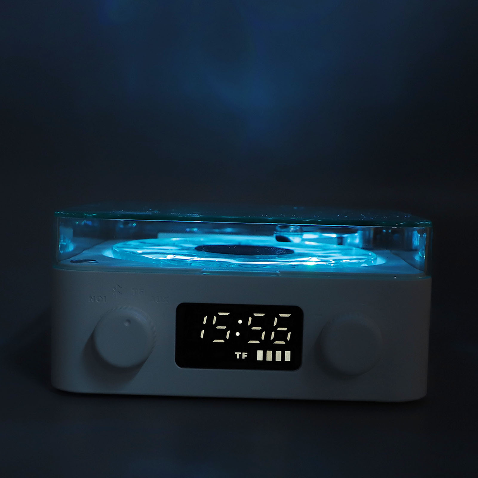 Record Player Style BT Speaker With Night Light And Time Display 3 In 1 Mult Hot - Picture 33 of 33