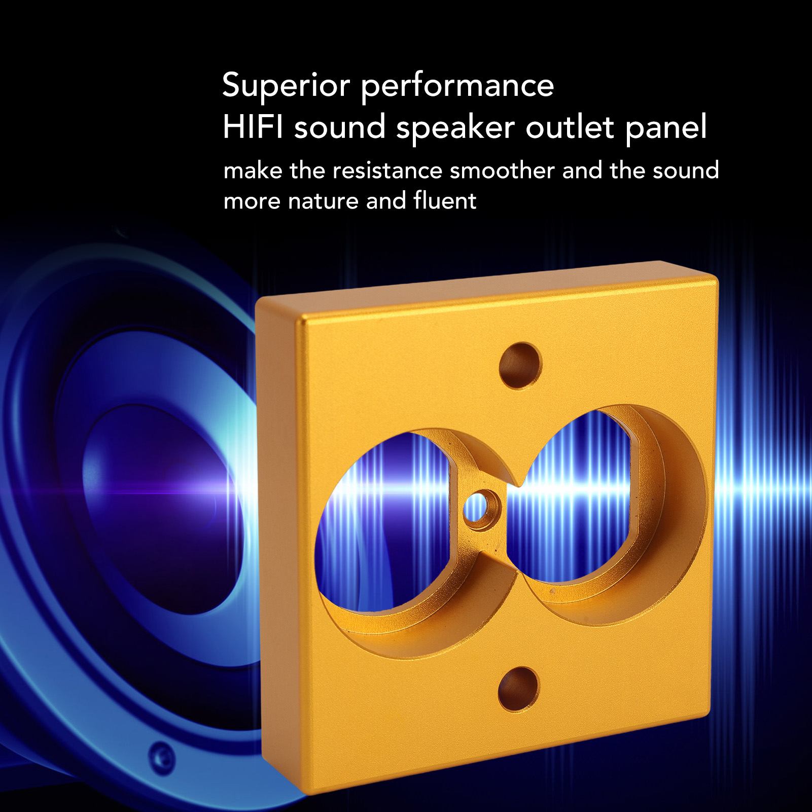 HIFI Speaker Terminal Panel Professional 86 Type Wall Mounted Speaker Power NEW - Imagen 17 de 18