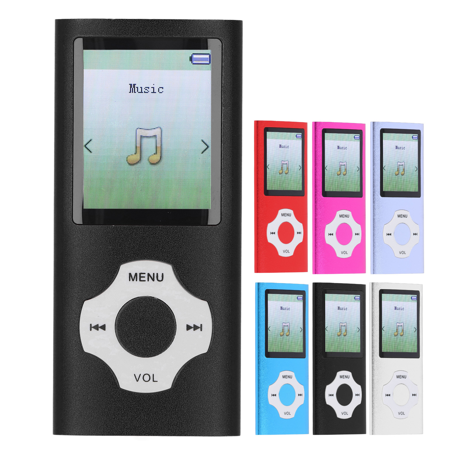 Reproductor MP3 MP4 BT 5.0 Sonido HiFi Pantalla a Color de 1,8 pulgadas 128 GB Ampliable Portátil - Imagen 34 de 42