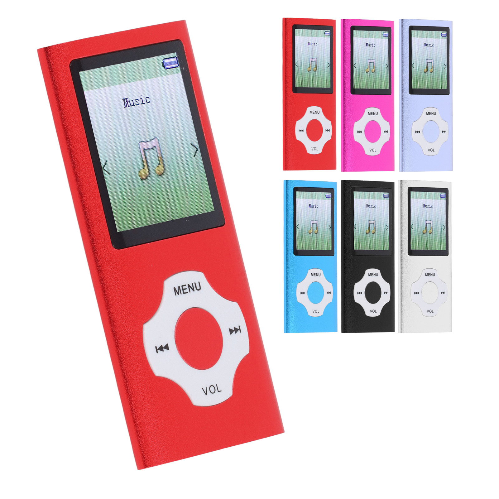 Reproductor MP3 MP4 BT 5.0 Sonido HiFi Pantalla a Color de 1,8 pulgadas 128 GB Ampliable Portátil - Imagen 30 de 42
