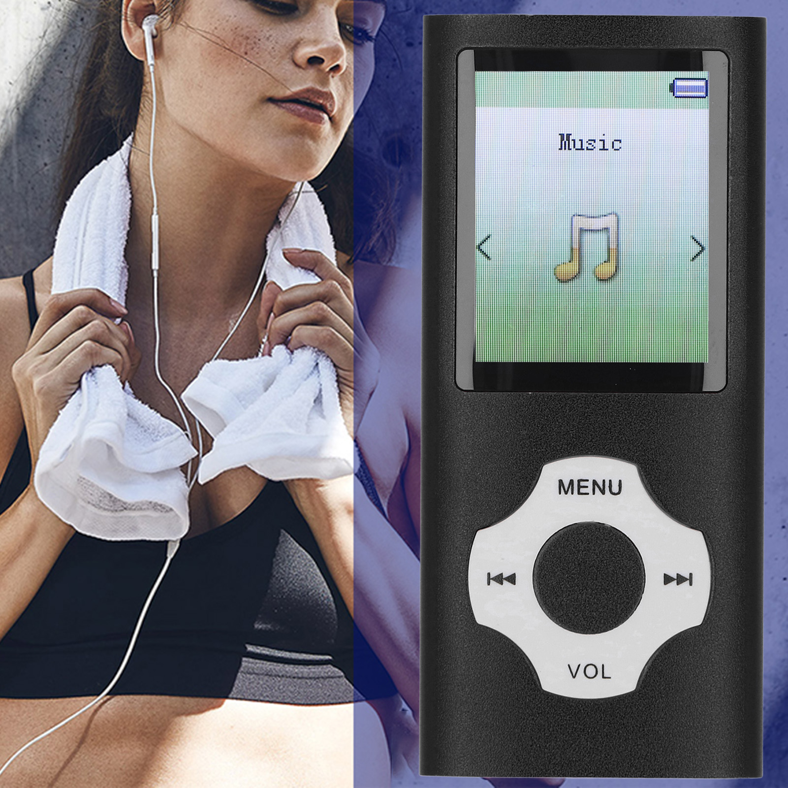 Reproductor MP3 MP4 BT 5.0 Sonido HiFi Pantalla a Color de 1,8 pulgadas 128 GB Ampliable Portátil - Imagen 32 de 42