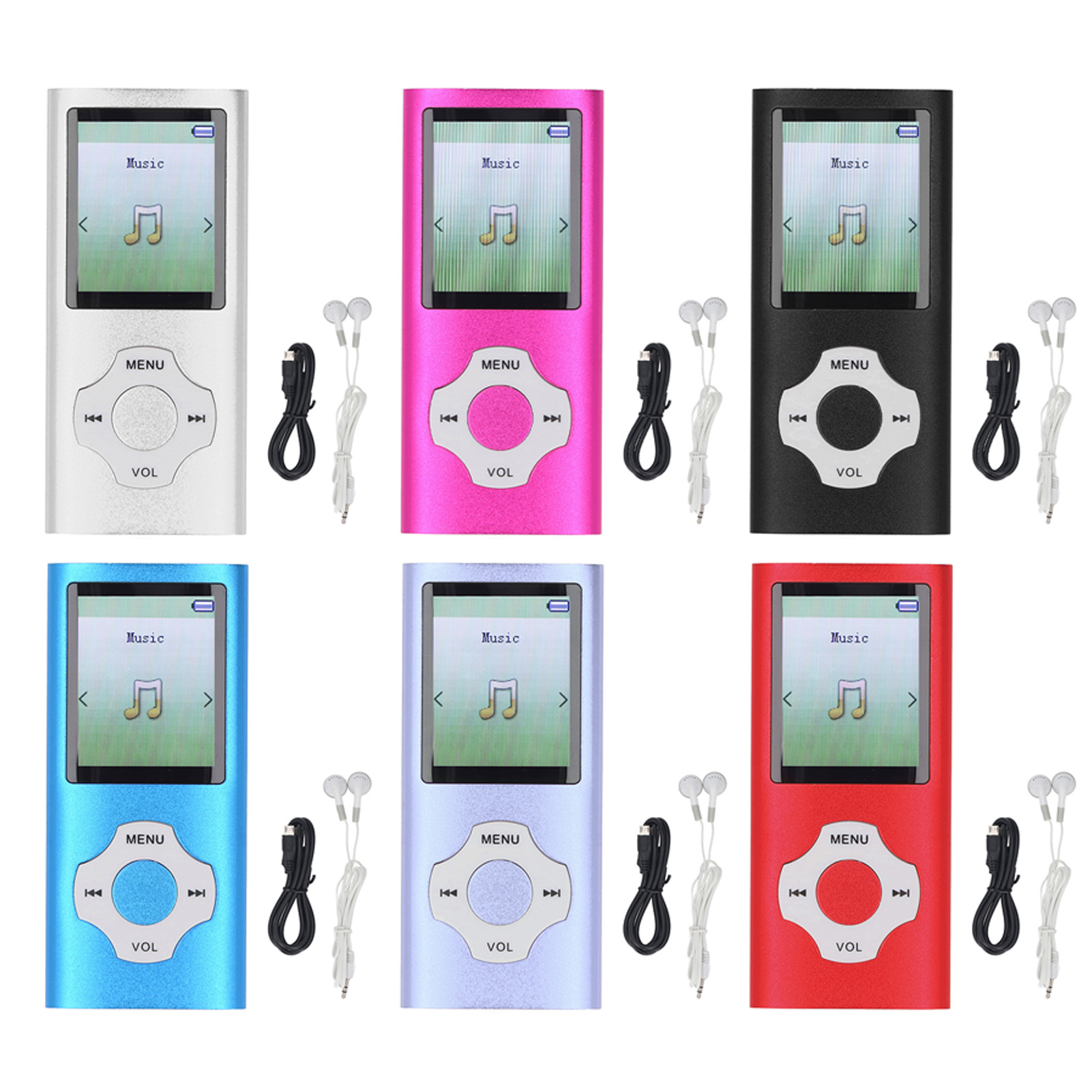 Reproductor MP3 MP4 BT 5.0 Sonido HiFi Pantalla a Color de 1,8 pulgadas 128 GB Ampliable Portátil - Imagen 37 de 42