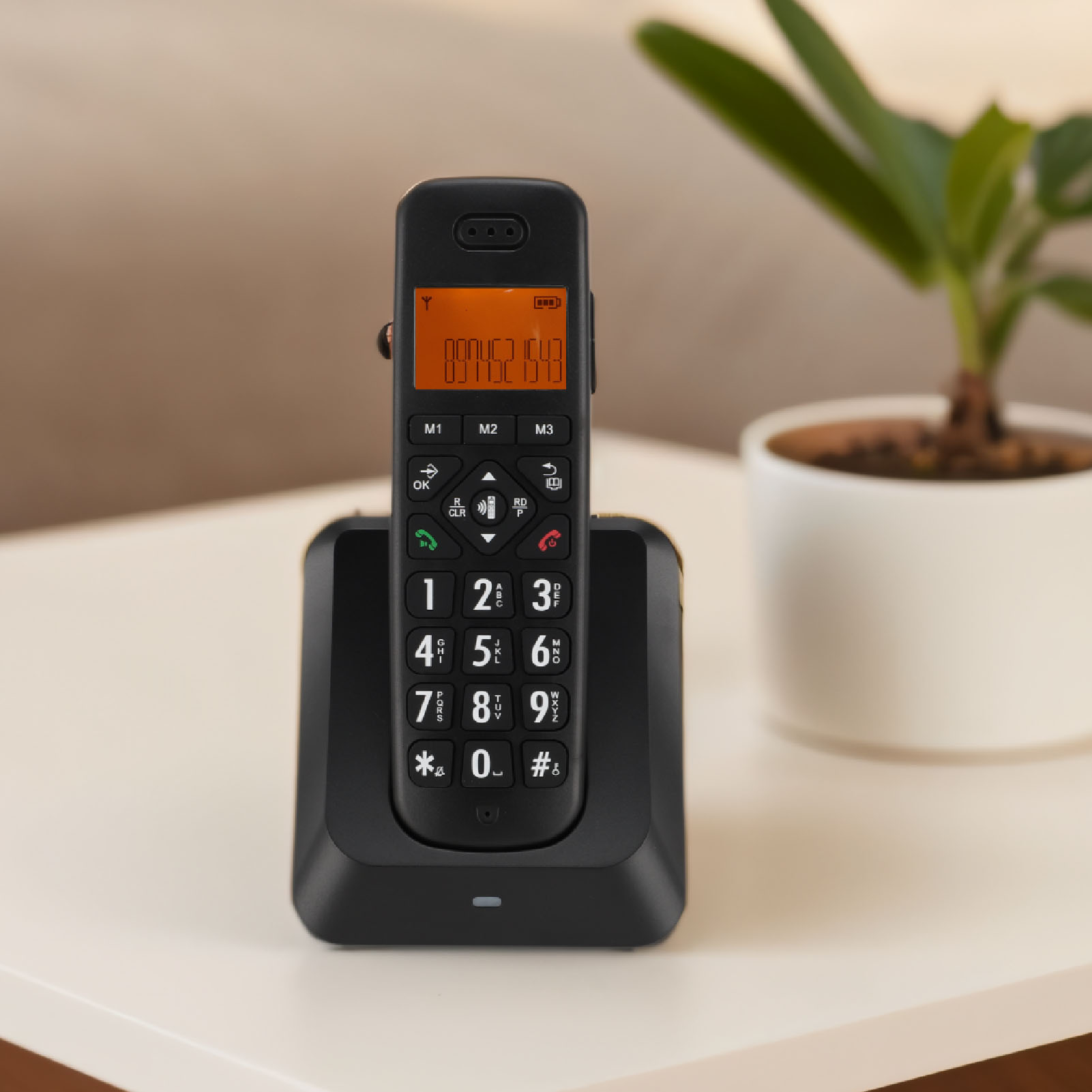 Cordless Phone Big Button Handset Cordless Phone Caller ID Call Waiting Call FY - Zdjęcie 30 z 30