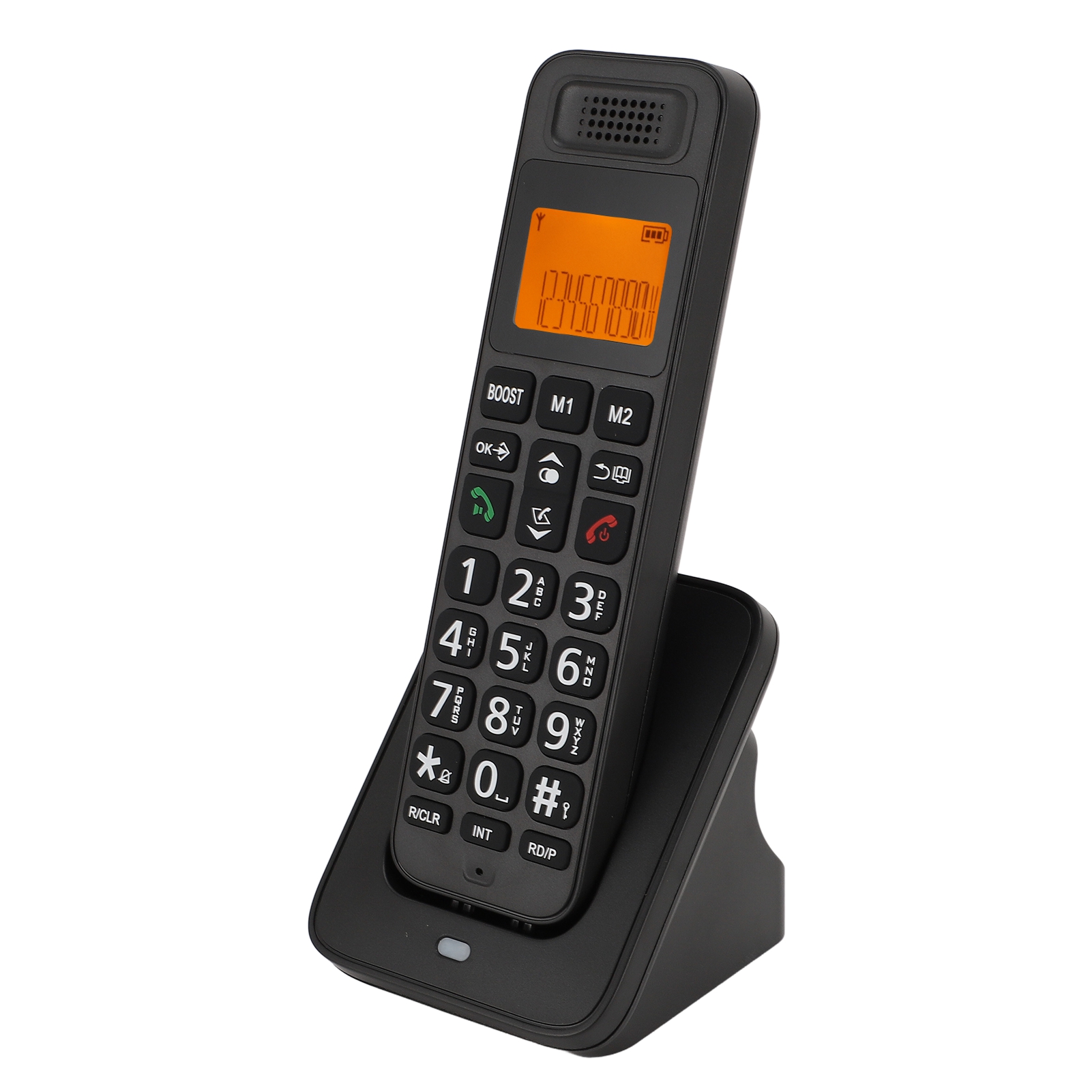 Cordless Phone Big Pressing Keys Yellow Bakclit Screen Multifunctional Handse FY - Zdjęcie 27 z 30
