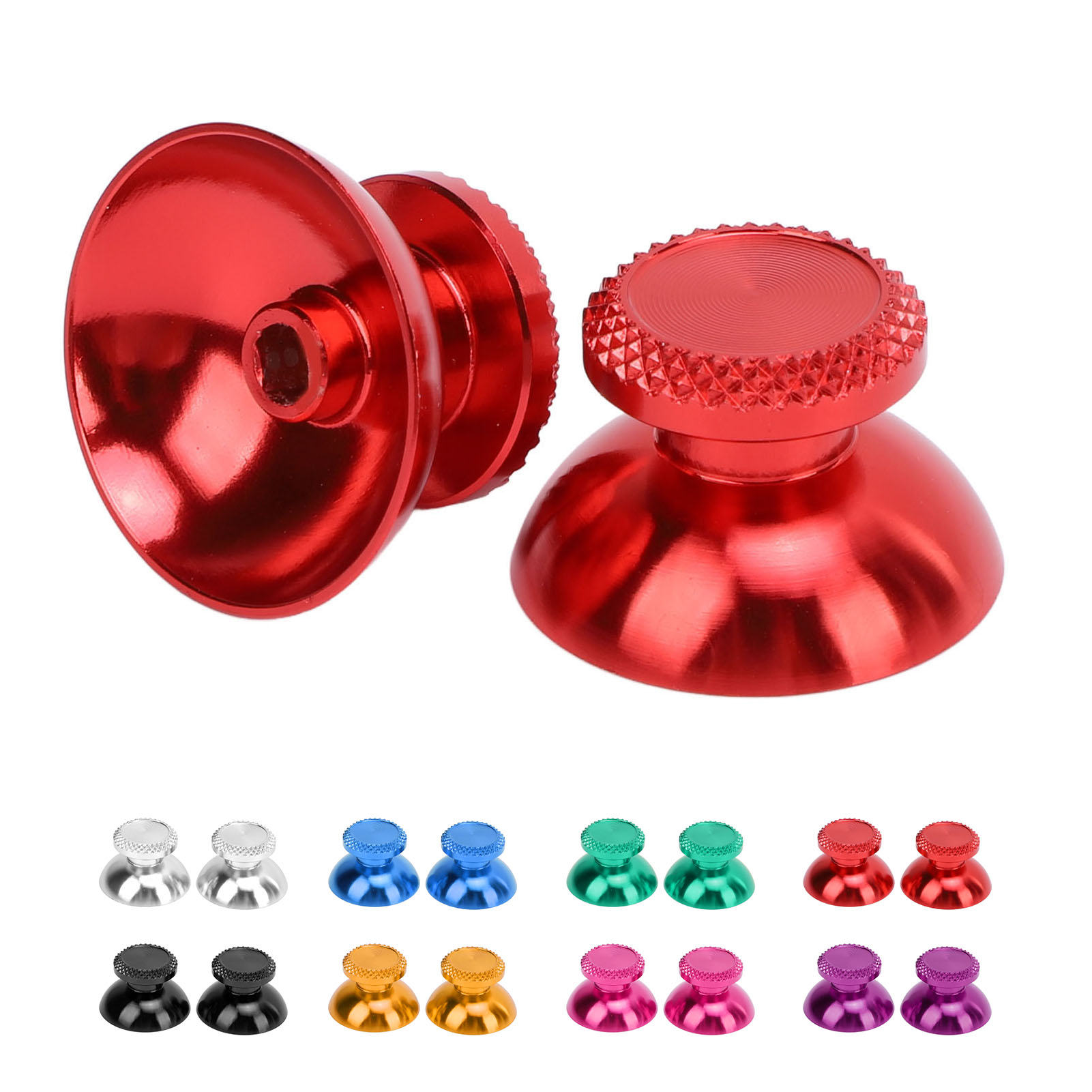 2x Metal Analog Grips Stick Thumbsticks Controller Metallic Joystick Handhel Hot - Bild 31 von 46