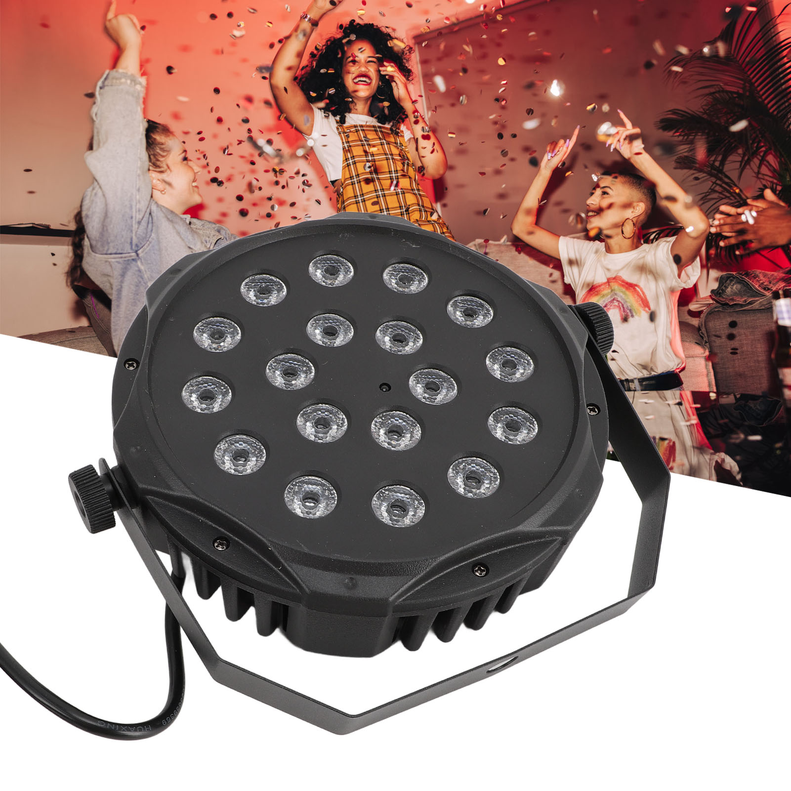 LED Stage Light 18 X 3W DMX 512 Controller Sound Activated Master Slave Mo Set - Picture 27 of 35