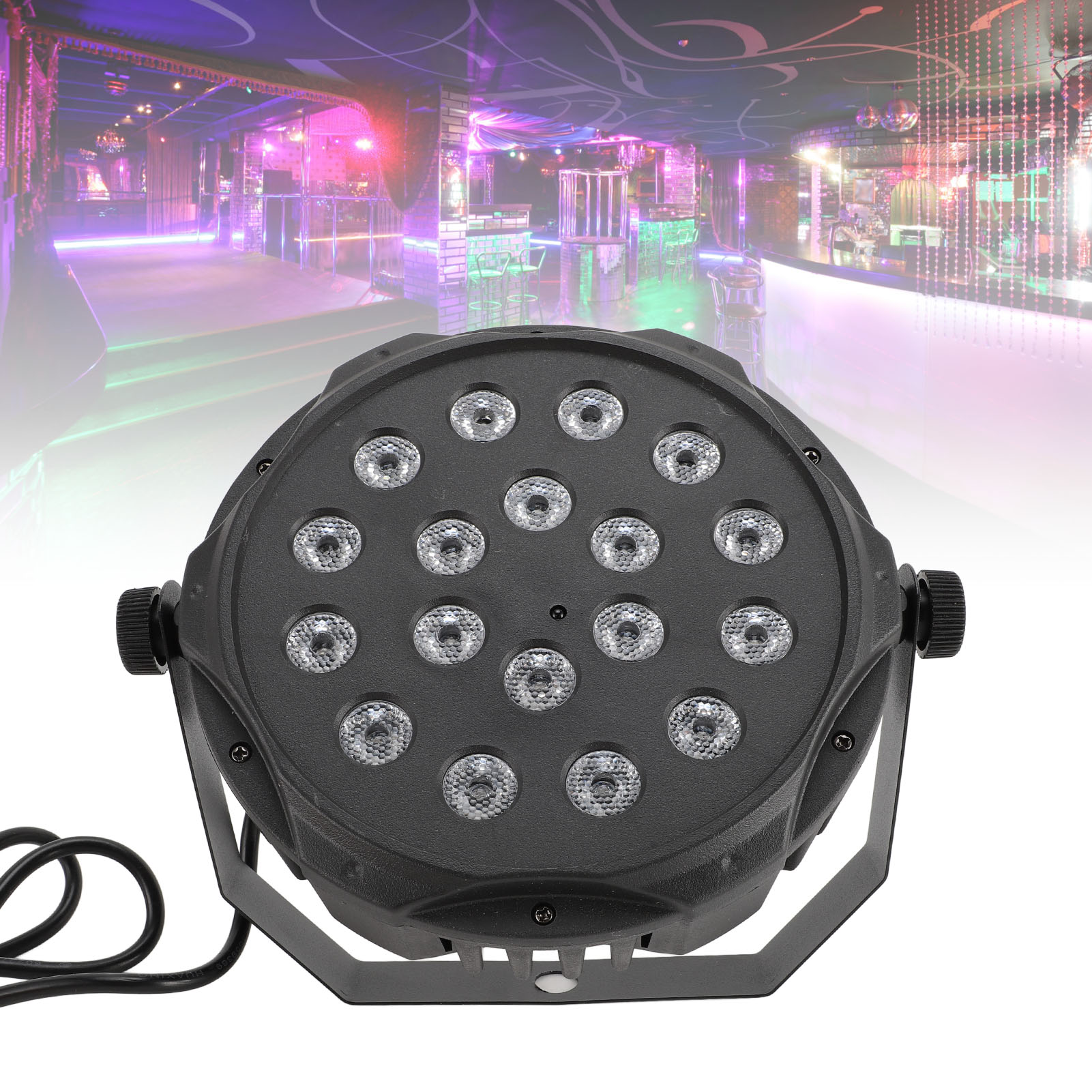 LED Stage Light 18 X 3W DMX 512 Controller Sound Activated Master Slave Mo Kit - Picture 25 of 35
