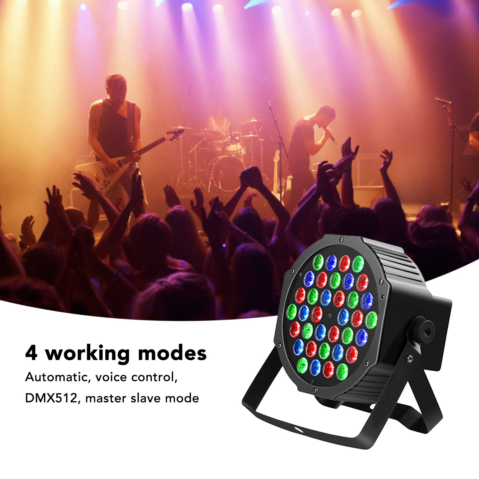 LED Stage Light 36x1W RGB Party Lights DMX 512 Controller Sound Activated For - Picture 24 of 24