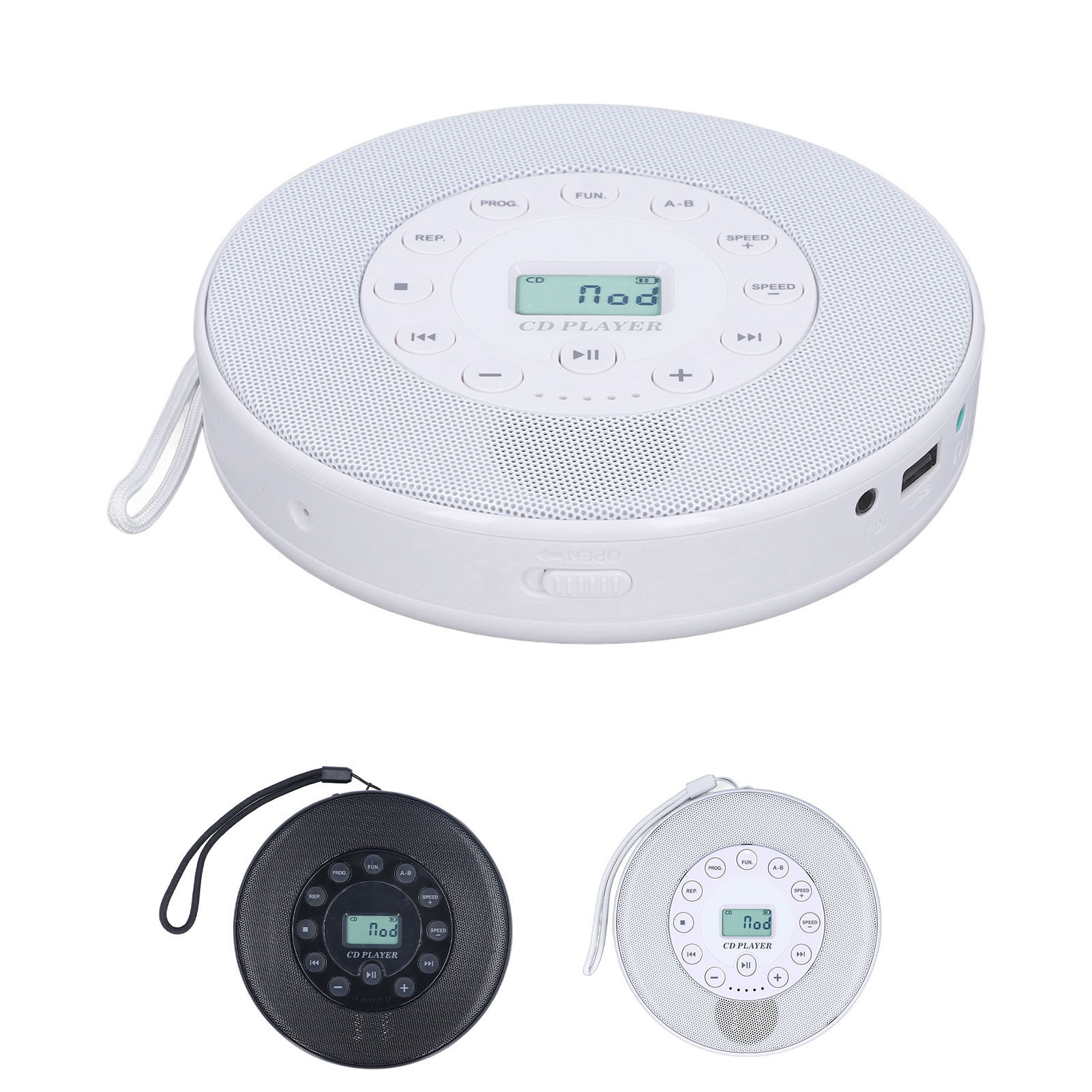 Portable CD Player BT With Speaker Anti Skip CD Player For Car MP3 Compatibi NEW - Imagen 16 de 18