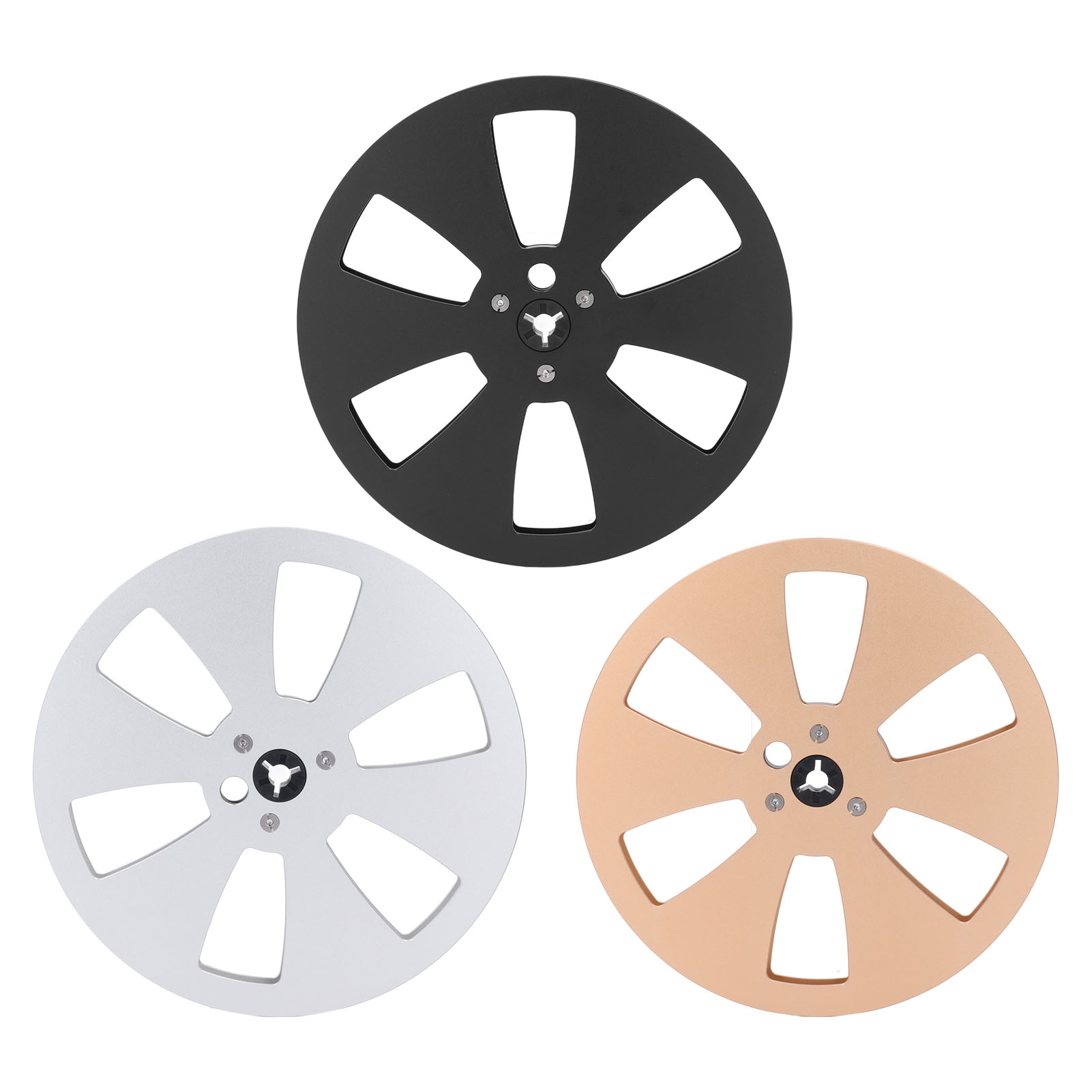 Sound Tape Empty Reel 1/4 7in Metal Aluminum For Tape Recorder Opening NEW - Afbeelding 18 van 21