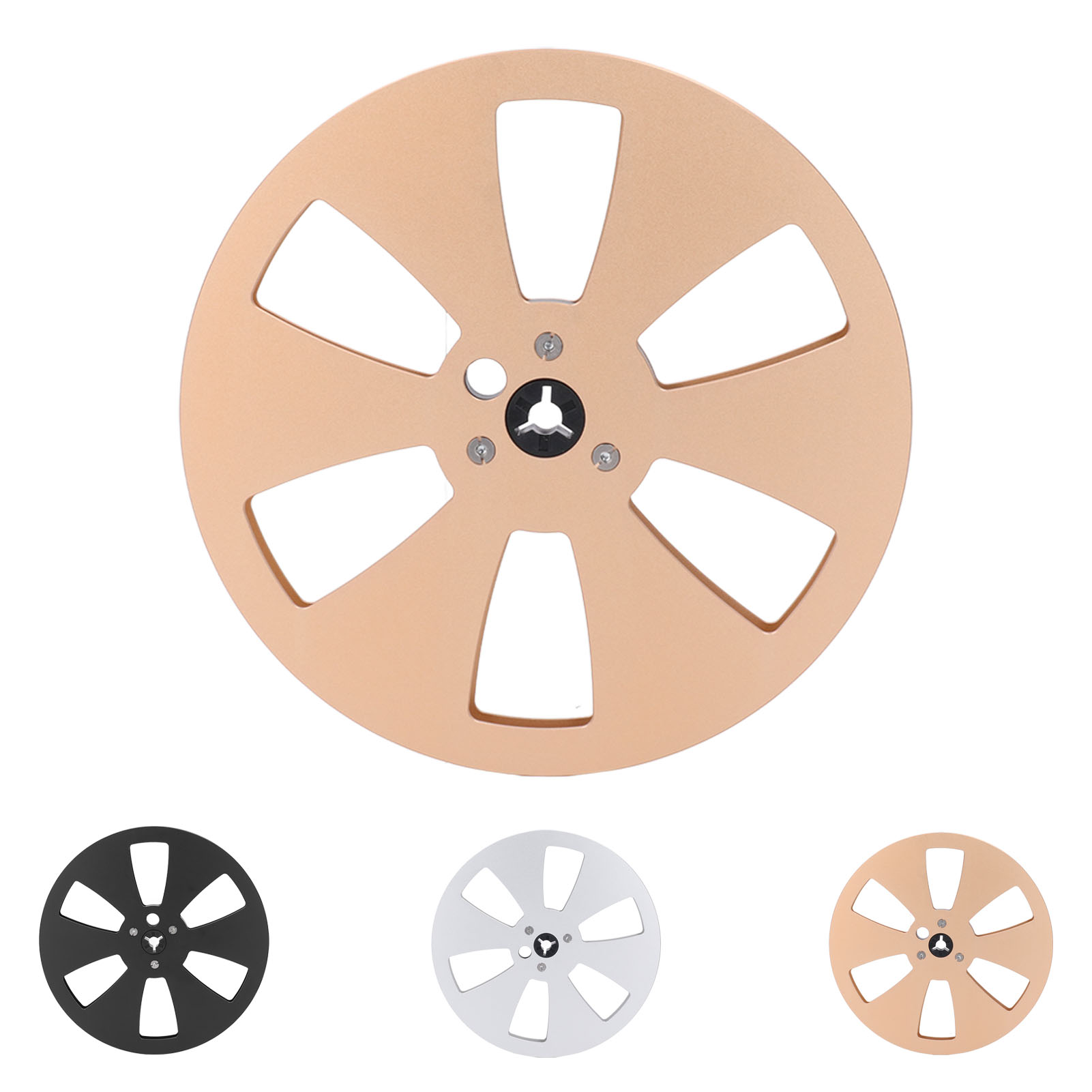 Sound Tape Empty Reel 1/4 7in Metal Aluminum For Tape Recorder Opening NEW - Afbeelding 21 van 21