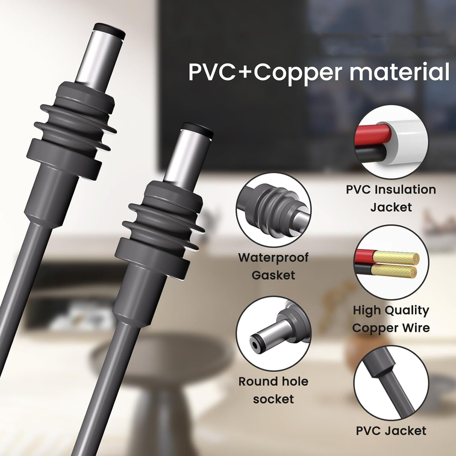 DC To DC Power Cable Grey 18AWG IP68 Water Resistant Fast DC To DC Chargin Kit - Picture 27 of 39