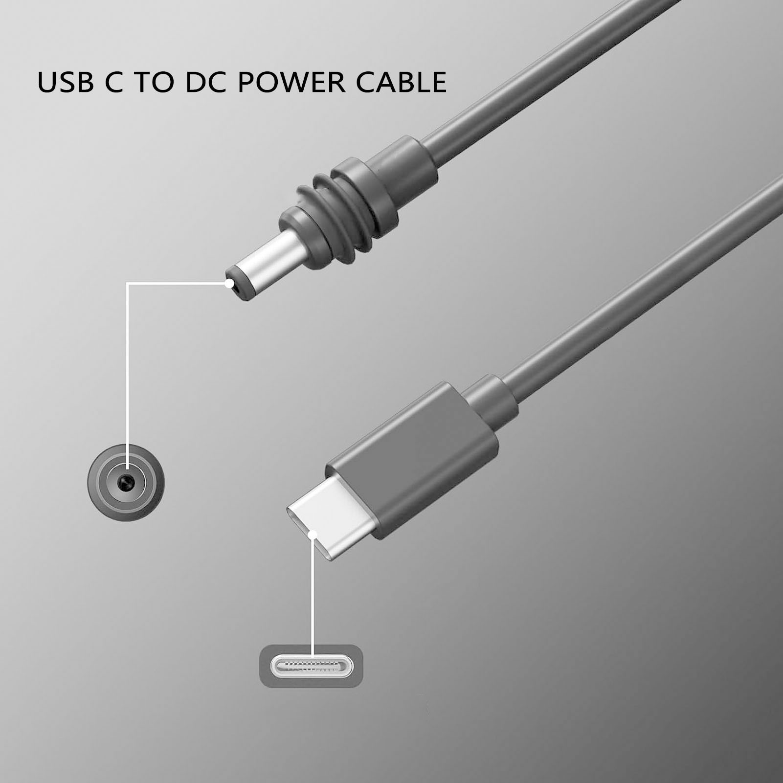 Type C To DC Power Cable 18AWG Water Resistant USB C To DC Power Cord For - Picture 26 of 38