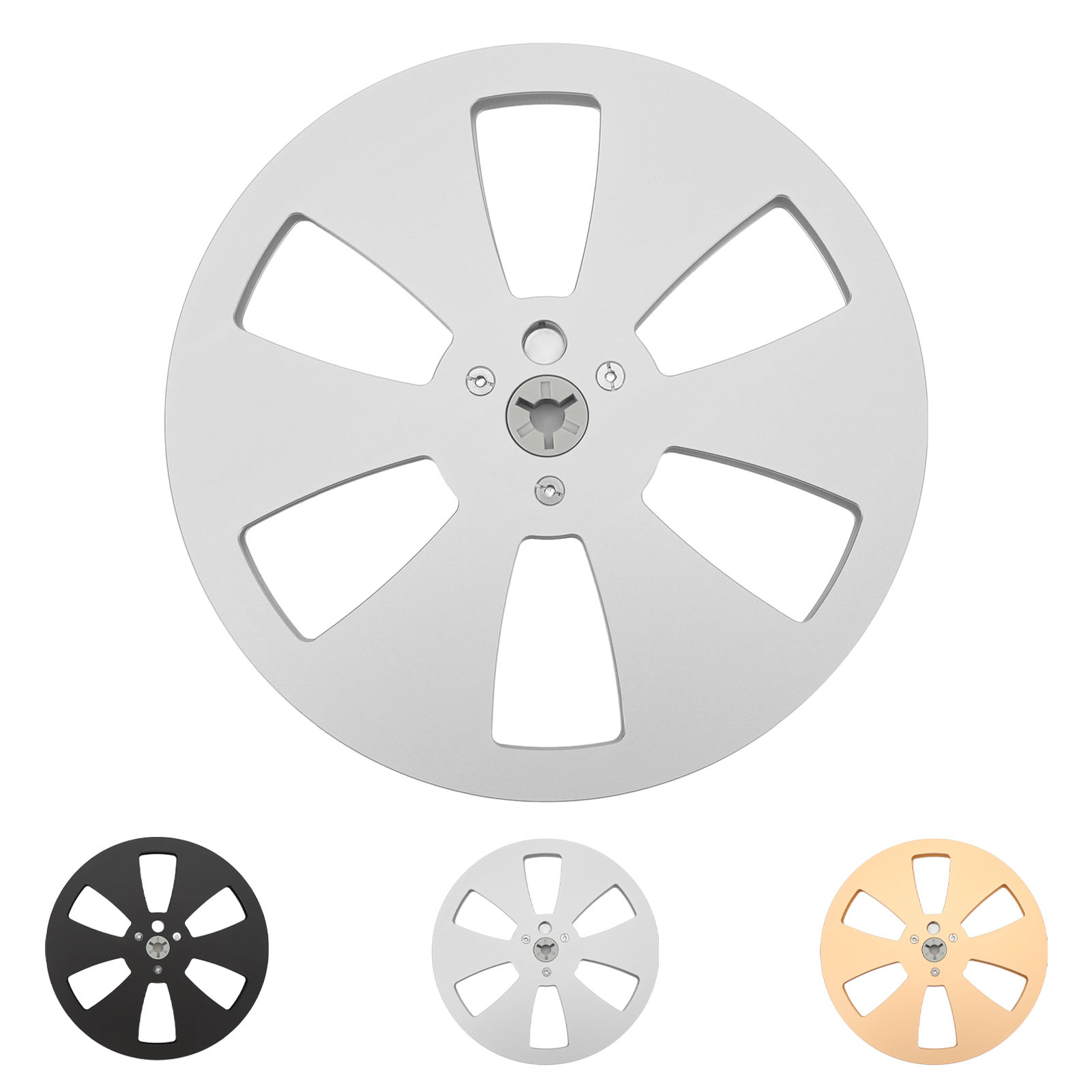 1/4in Empty Tape Reel 7in Open Reel Sound Tape Takeup Reel With 3 Hole Unive NEW - Afbeelding 14 van 21