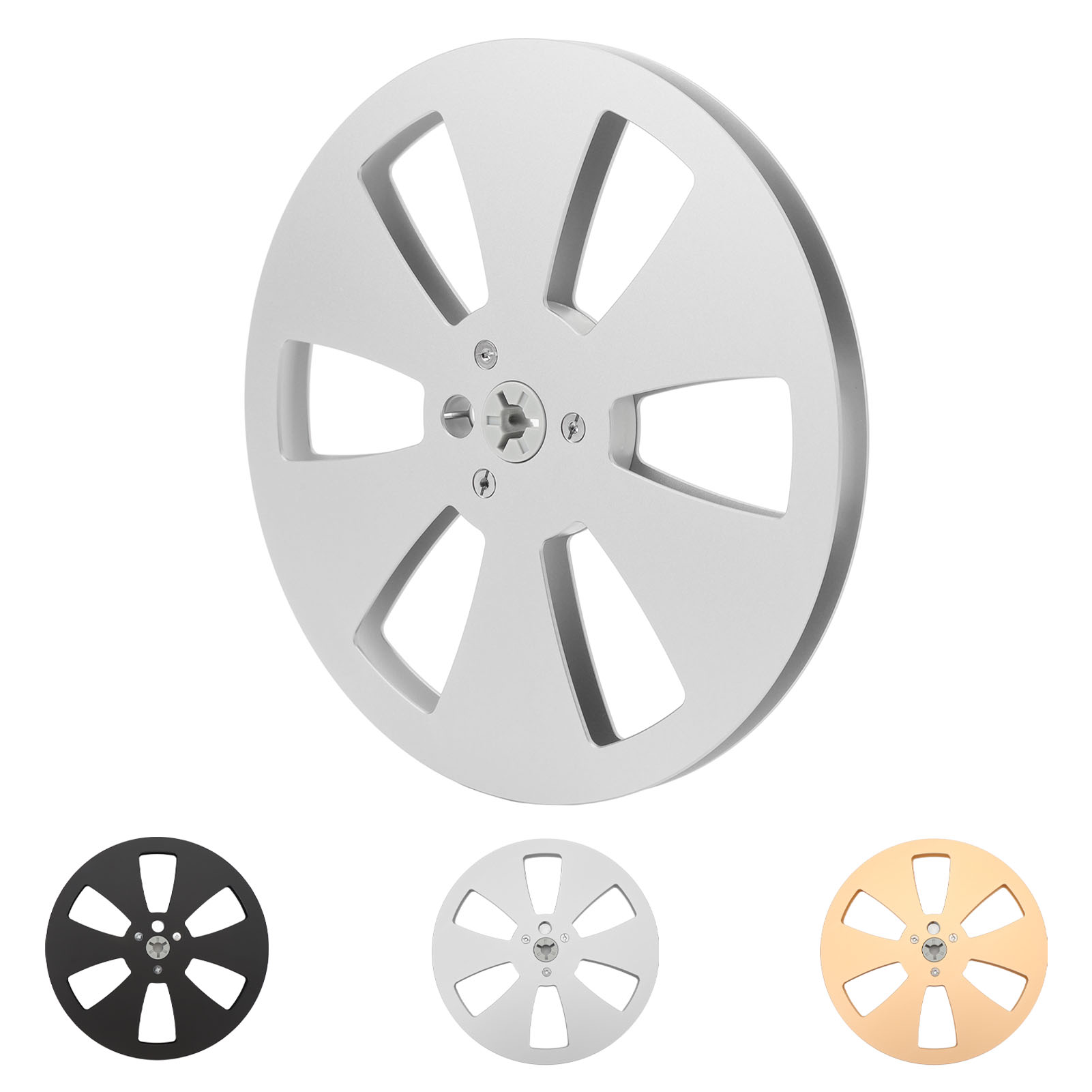1/4in Empty Tape Reel 7in Open Reel Sound Tape Takeup Reel With 3 Hole Unive NEW - Afbeelding 13 van 21