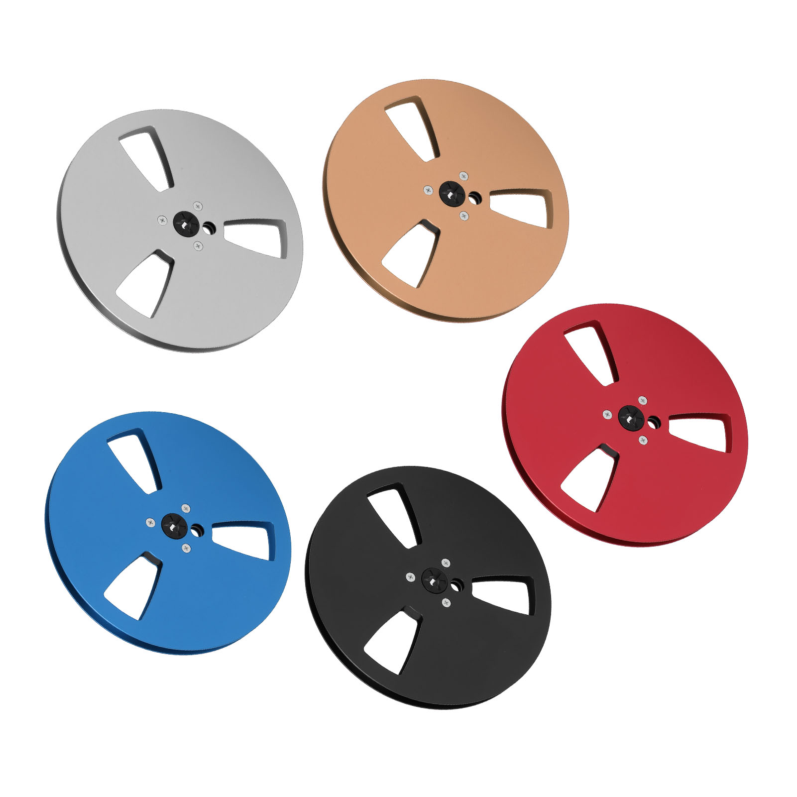 1/4 7in Empty Tape Reel 3 Holes Universal Open Sound Recording Tape Empty Re NEW - Afbeelding 19 van 27