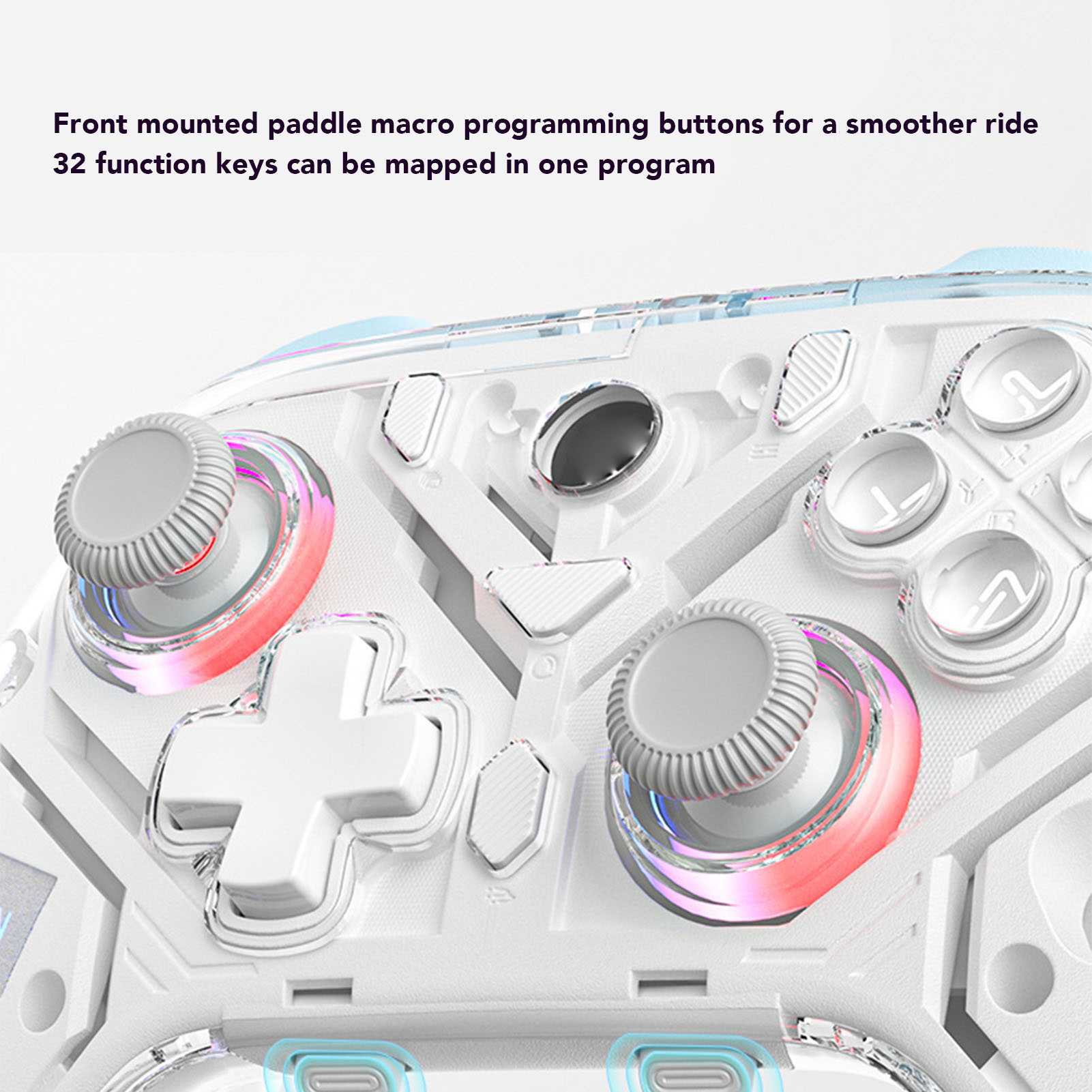 2.4G Wireless Gaming Controller With Hall Trigger RGB Light Burst - Picture 30 of 30