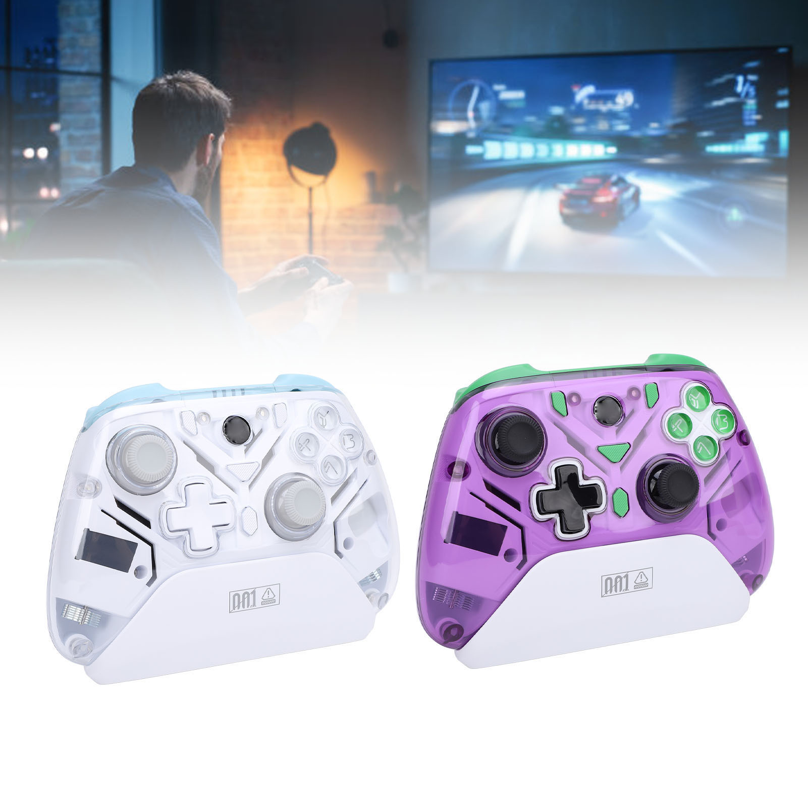 2.4G Wireless Gaming Controller With Hall Trigger RGB Light Burst - Picture 29 of 30