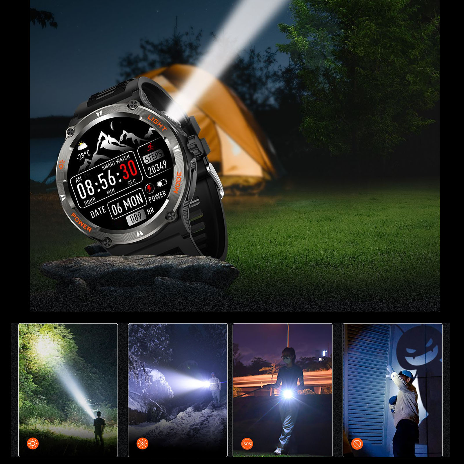 For Men Women 1.53in Touchscreen Water Resistant BT Call Fitness FY - Zdjęcie 28 z 33
