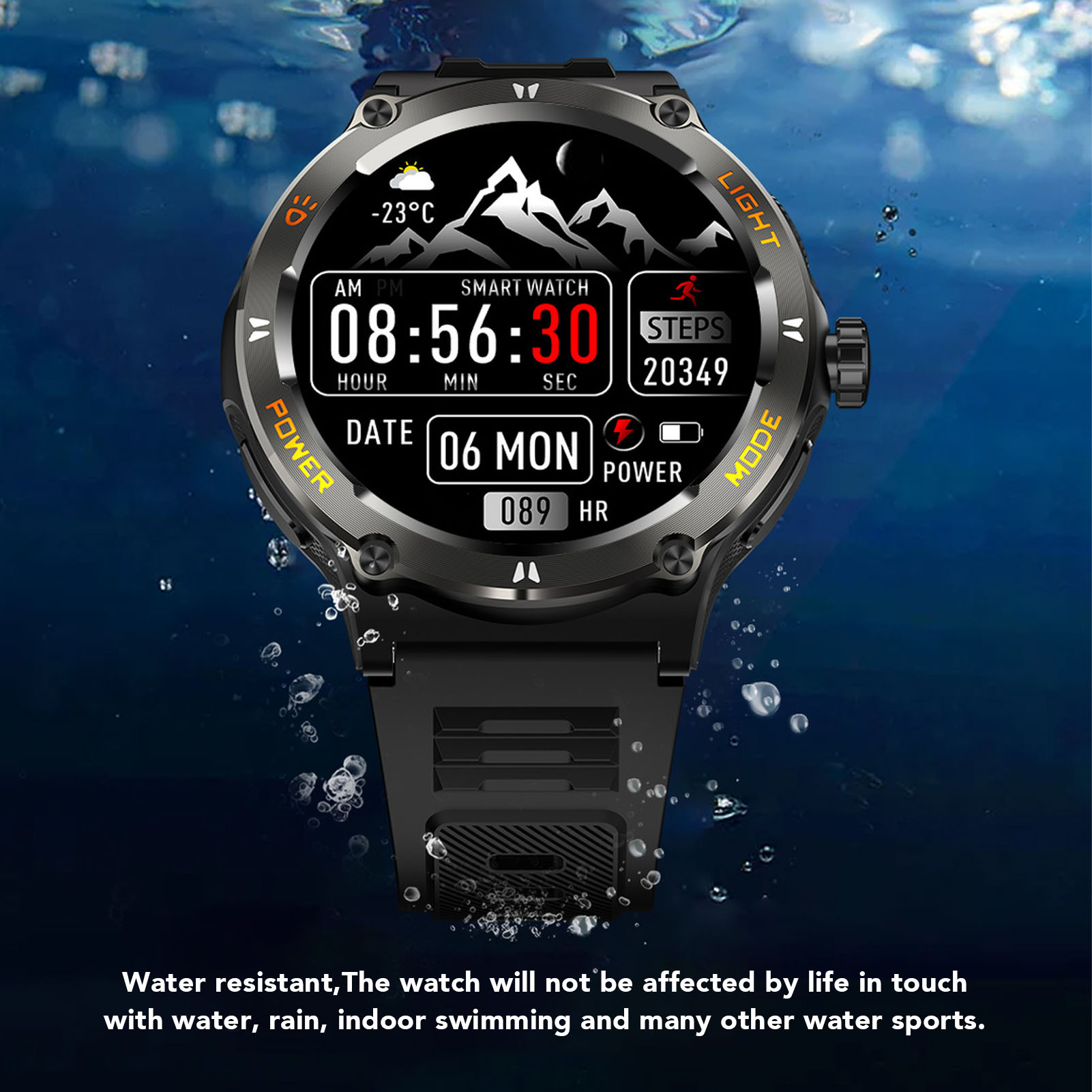 For Men Women 1.53in Touchscreen Water Resistant BT Call Fitness FY - Zdjęcie 29 z 33