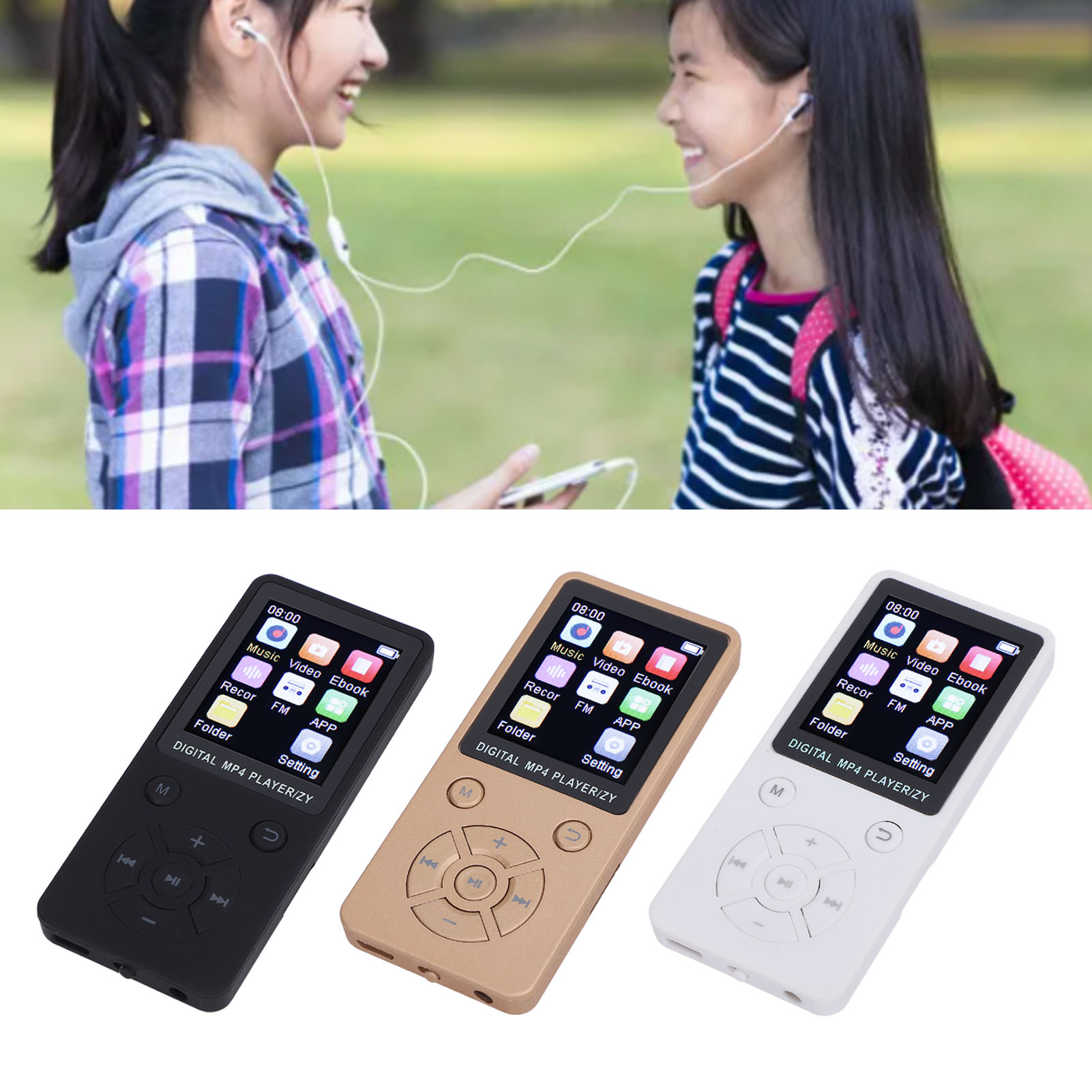 Music Player Wireless BT 1.8 Inch Screen 5 Hours Playback Hi Fi Sound Porta - Picture 26 of 33