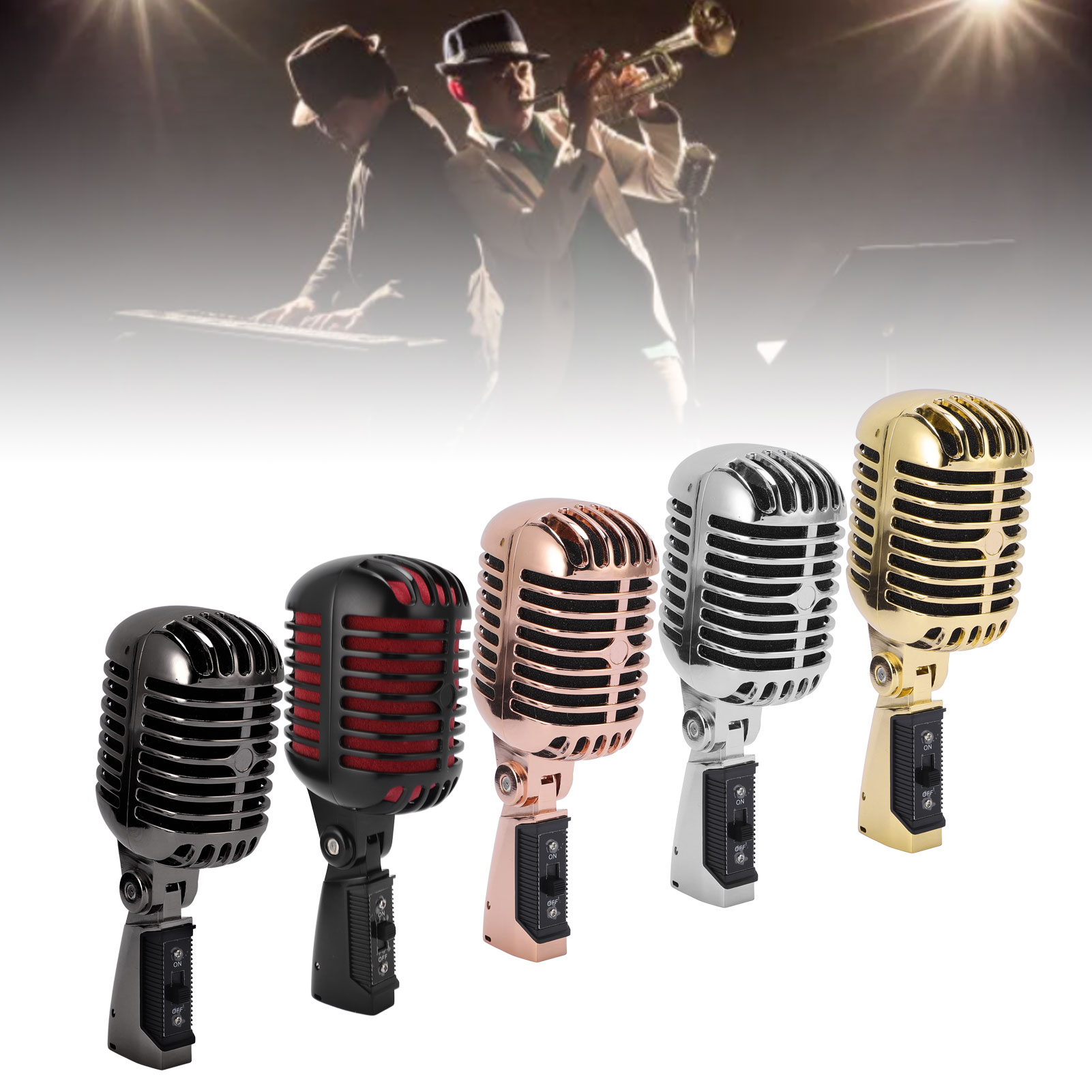 Dynamic Microphone Retro Cardioid Pickup Angle Adjustable Mic For Stage Perf New - Bild 15 von 27