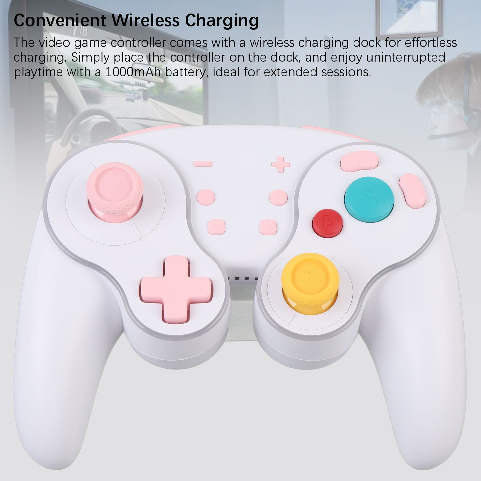 Videospiel -Controller RGB Six Axis Gyro Wireless Game Controller Mit Drahtlosen - Bild 33 von 33