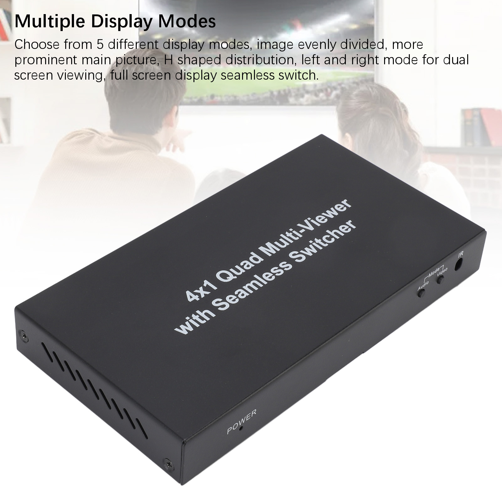 HD Multimedia Interface Multiviewer 4x1 Quad Multi Viewer Seamless Sw NEW - Afbeelding 13 van 18
