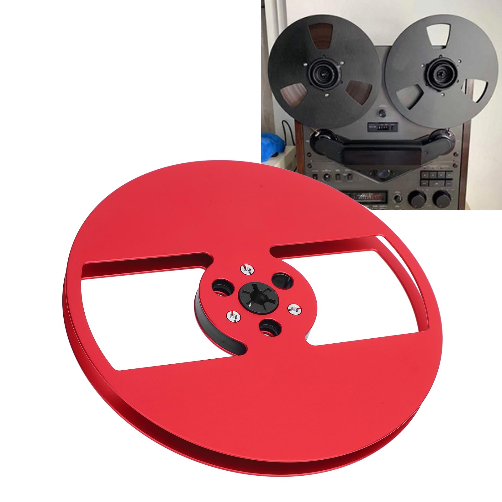 1/4 7in Empty Tape Reel Open Reel Sound Tape Empty Reel With 2 Holes For Ree NEW - Afbeelding 18 van 27