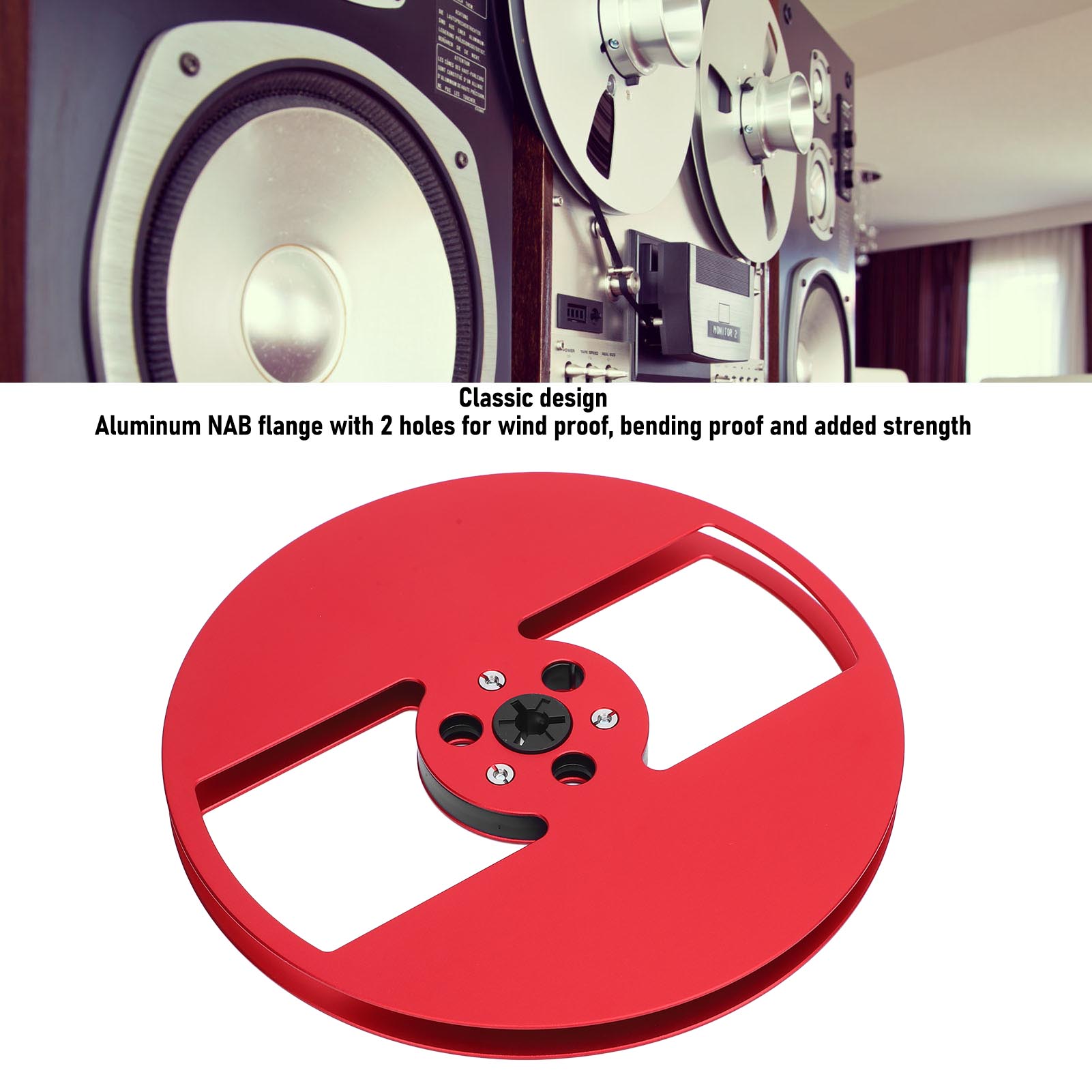 1/4 7in Empty Tape Reel Open Reel Sound Tape Empty Reel With 2 Holes For Ree NEW - Afbeelding 19 van 27