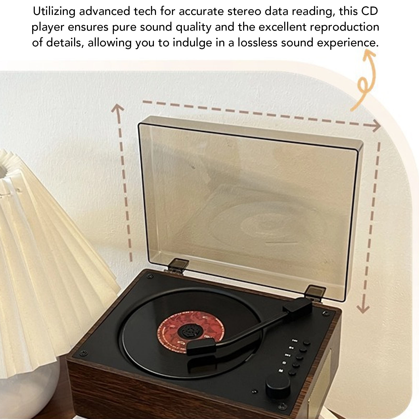 Hot Suitcase CD Player Retro Multifunctional Clear Sound Quality With Remote Co - Picture 28 of 30