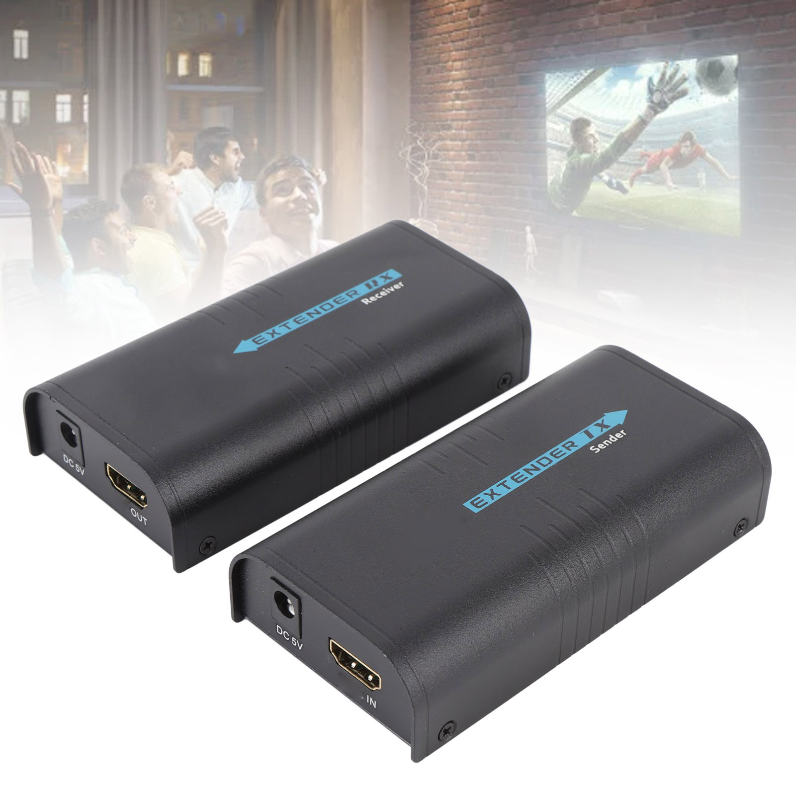 Hot HD Multimedia Ethernet Extender Over Single Cat5 Cat6 1080P HD 200M HD Mult - Picture 30 of 33
