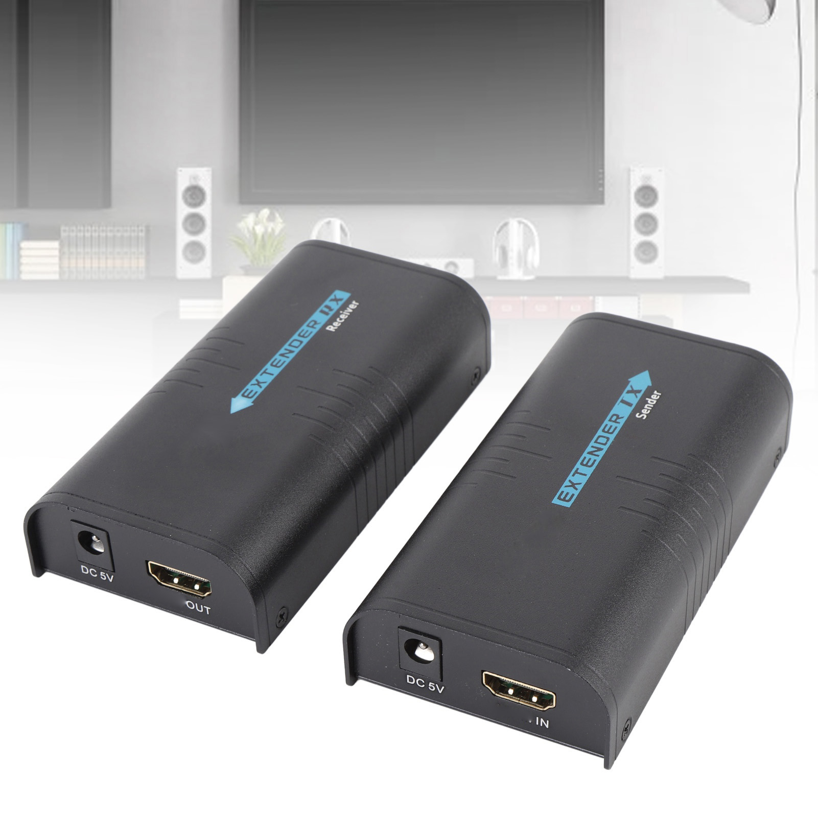Hot HD Multimedia Ethernet Extender Over Single Cat5 Cat6 1080P HD 200M HD Mult - Picture 33 of 33