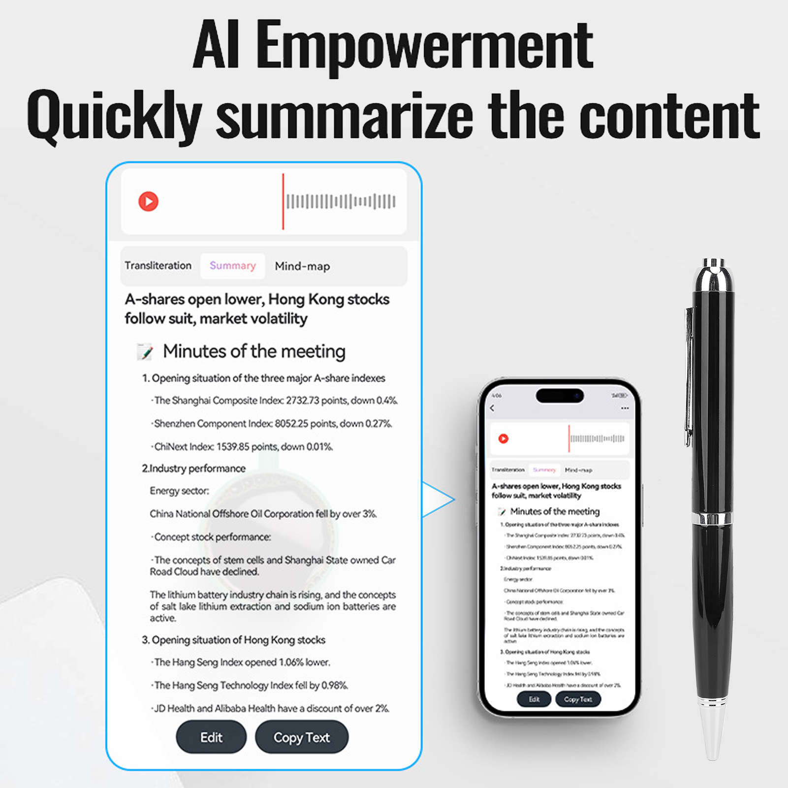 Voice Recorder Pen Intelligent Transcription Real Time Translation APP Cont Kit - Picture 15 of 27