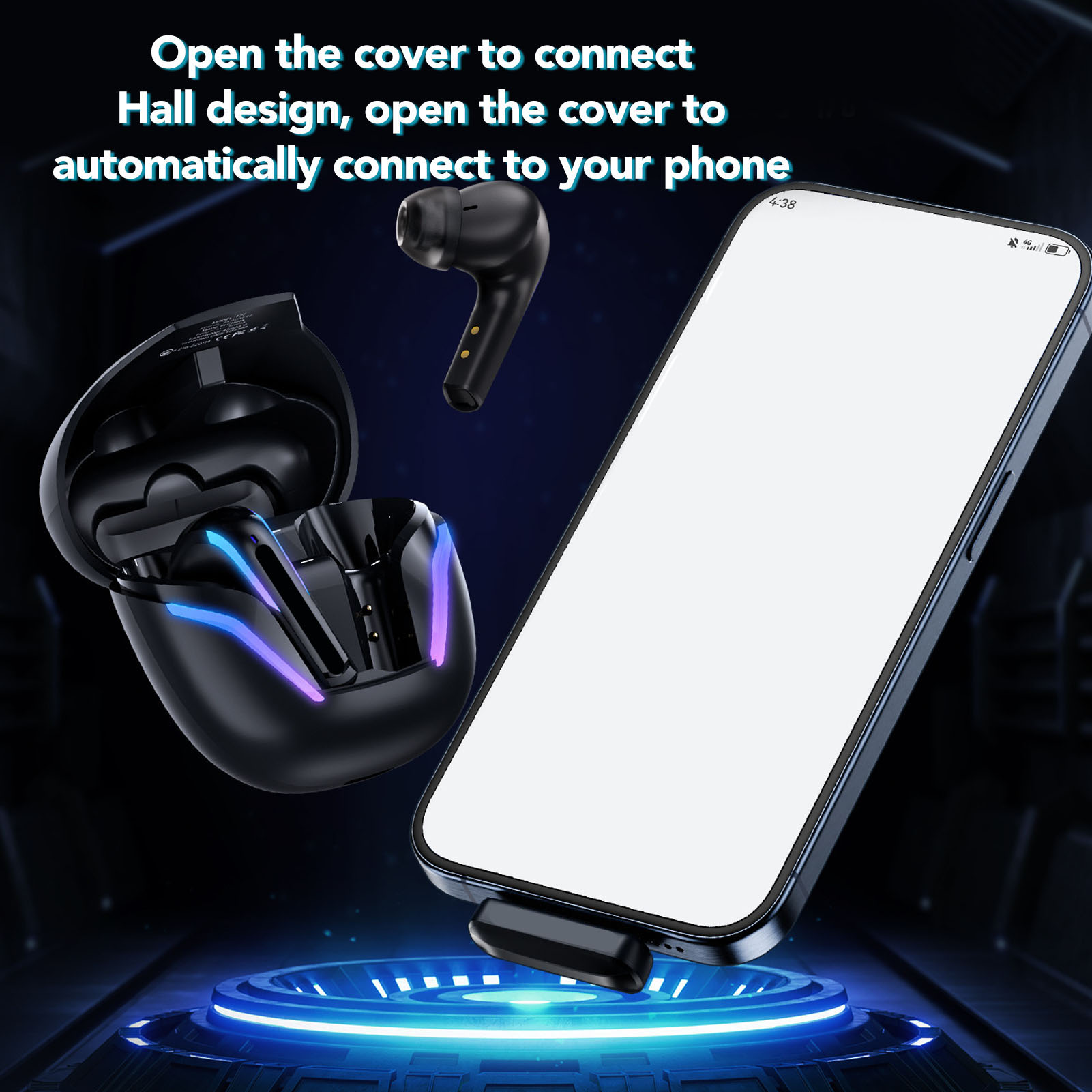 New Wireless Earbuds With ENC Mic 2.4GHz 3D Stereo BT 5.3 Headphones With USB C - Picture 16 of 18