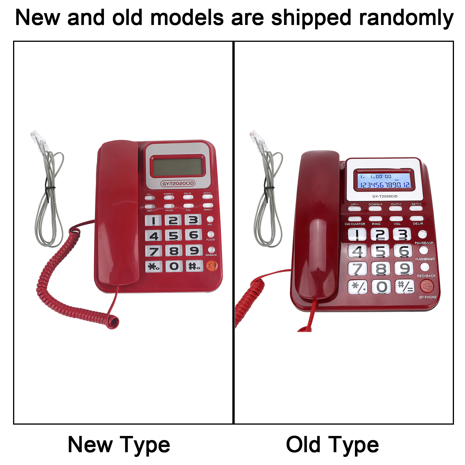ABS GY T2020CID Wired Telephone With Speaker Caller ID Display Calculater DOB - Zdjęcie 13 z 21