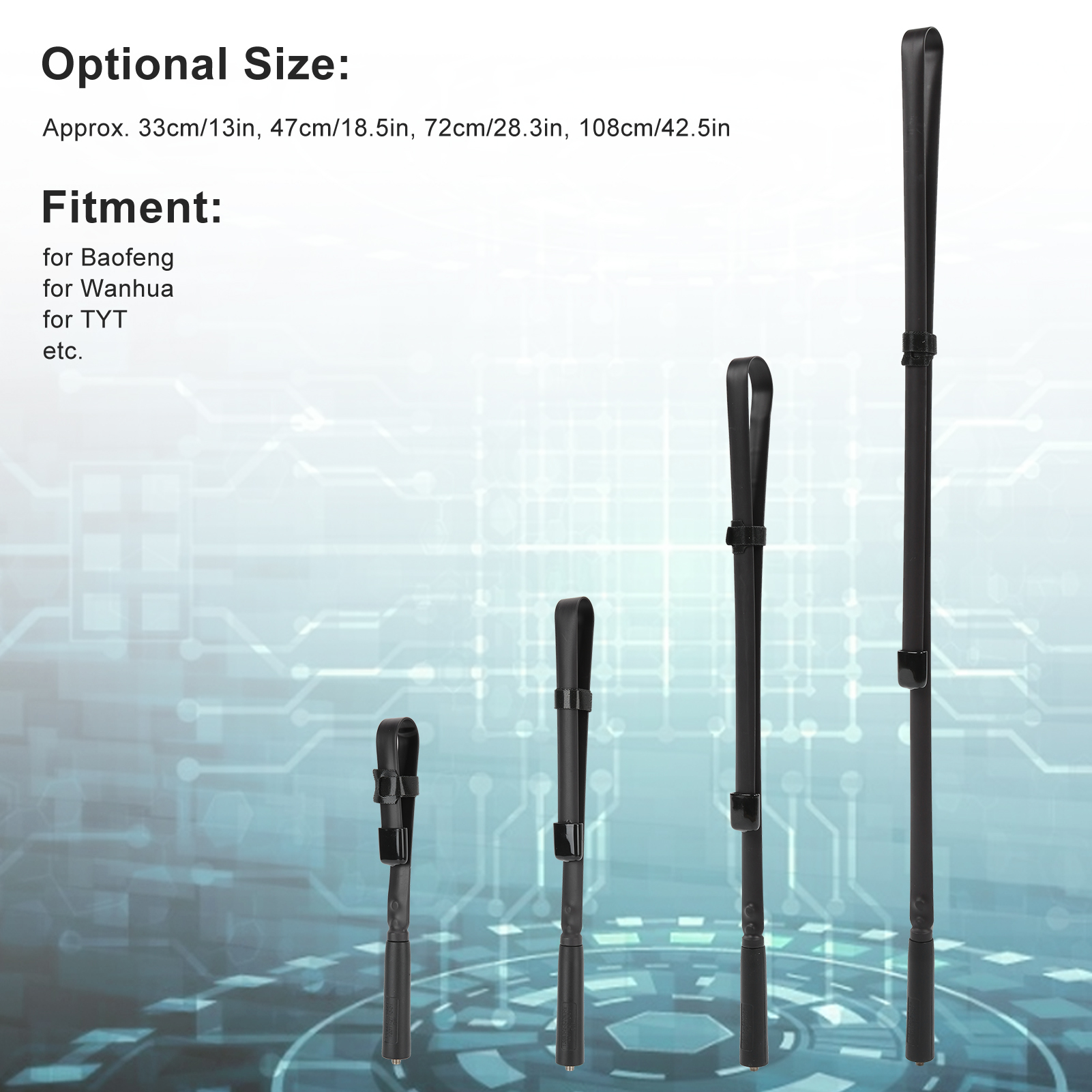 Składana antena wzmocnienia sygnału SMAFemale 136520MHZ antena do Walkie Talkie Outd FY - Zdjęcie 20 z 27