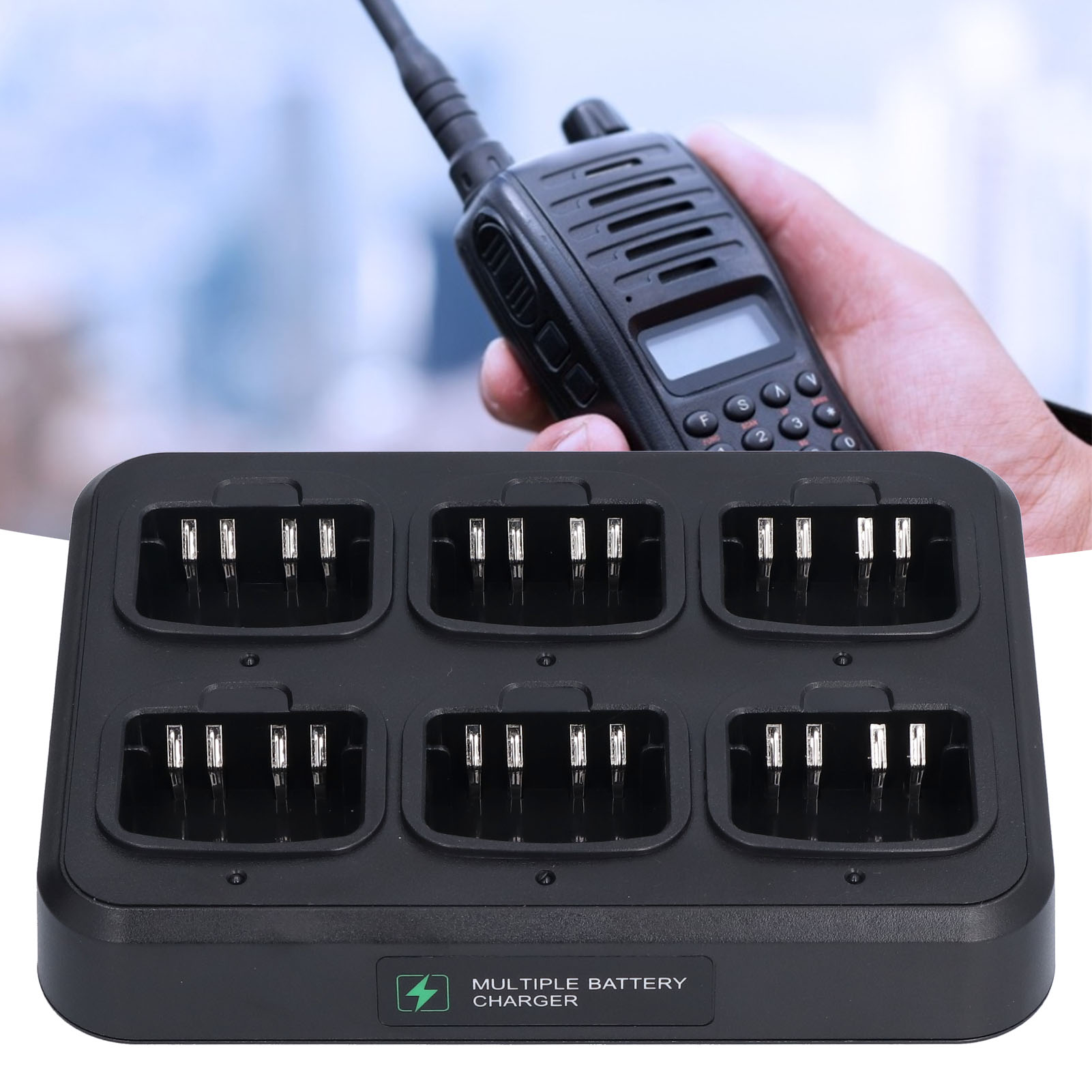 Walkie Talkie Ładowarka ABS Walkie Talkie Ładowarka 6-jednostka Stacja ładująca do WPLN CB - Zdjęcie 24 z 28