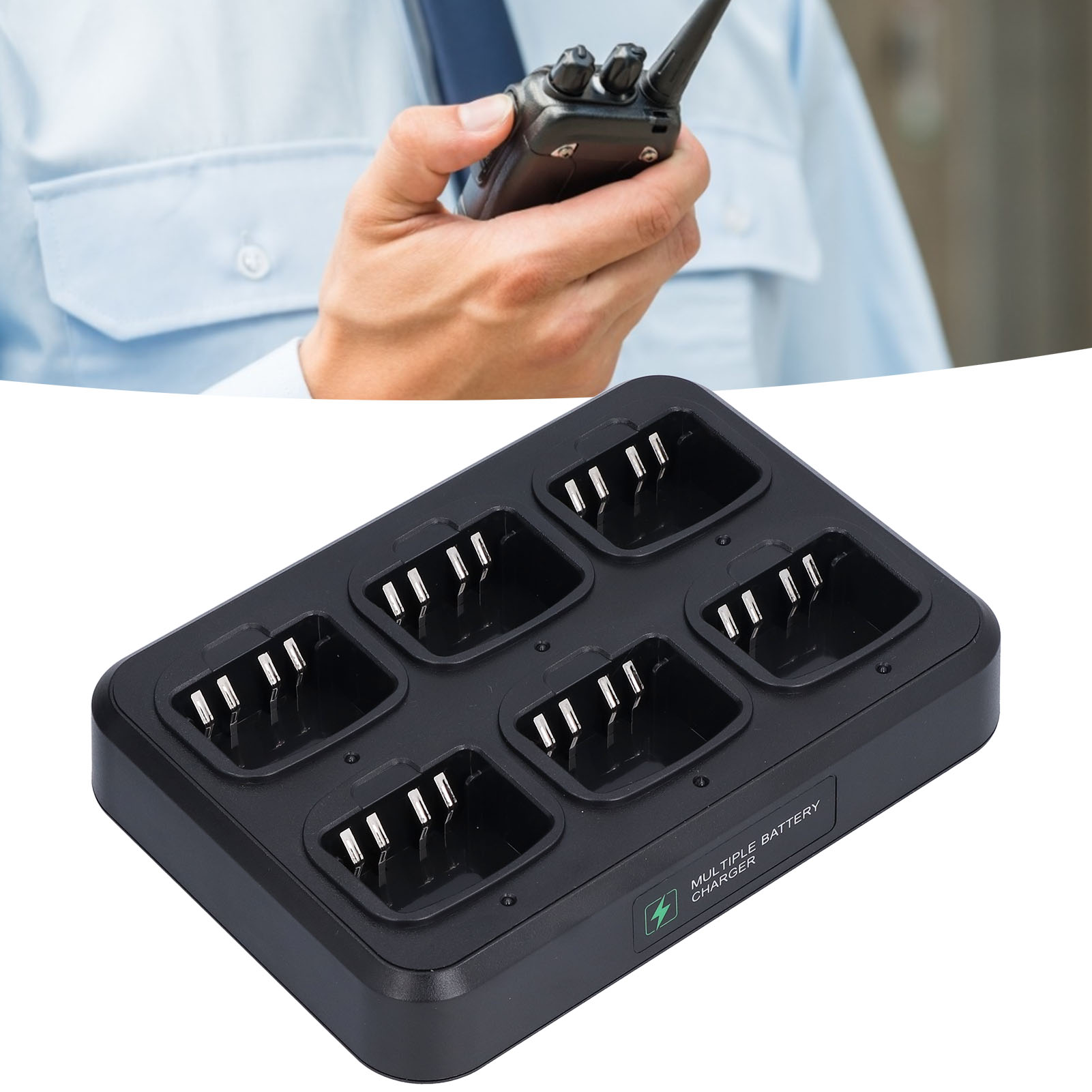 Walkie Talkie Ładowarka ABS Walkie Talkie Ładowarka 6-jednostka Stacja ładująca do WPLN CB - Zdjęcie 28 z 28