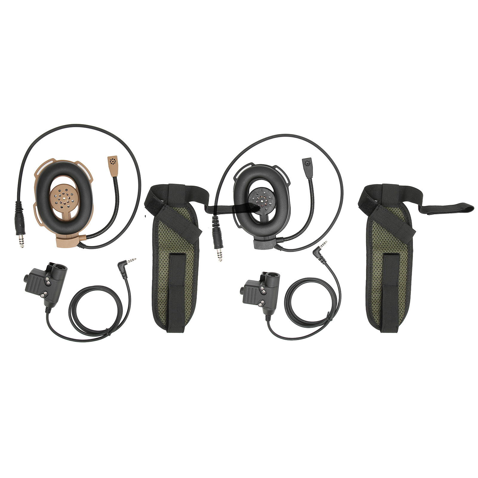 Military Headset Noise Reduction 2 Way Radio Headset With U94 PTT For Outdoor FY - Zdjęcie 24 z 28